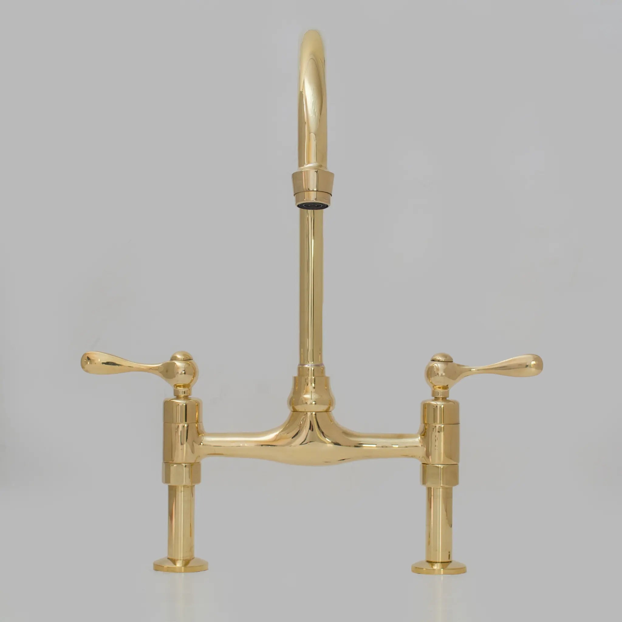 Bridgeford - Unlacquered Brass Kitchen Bridge Faucet alternate view 14
