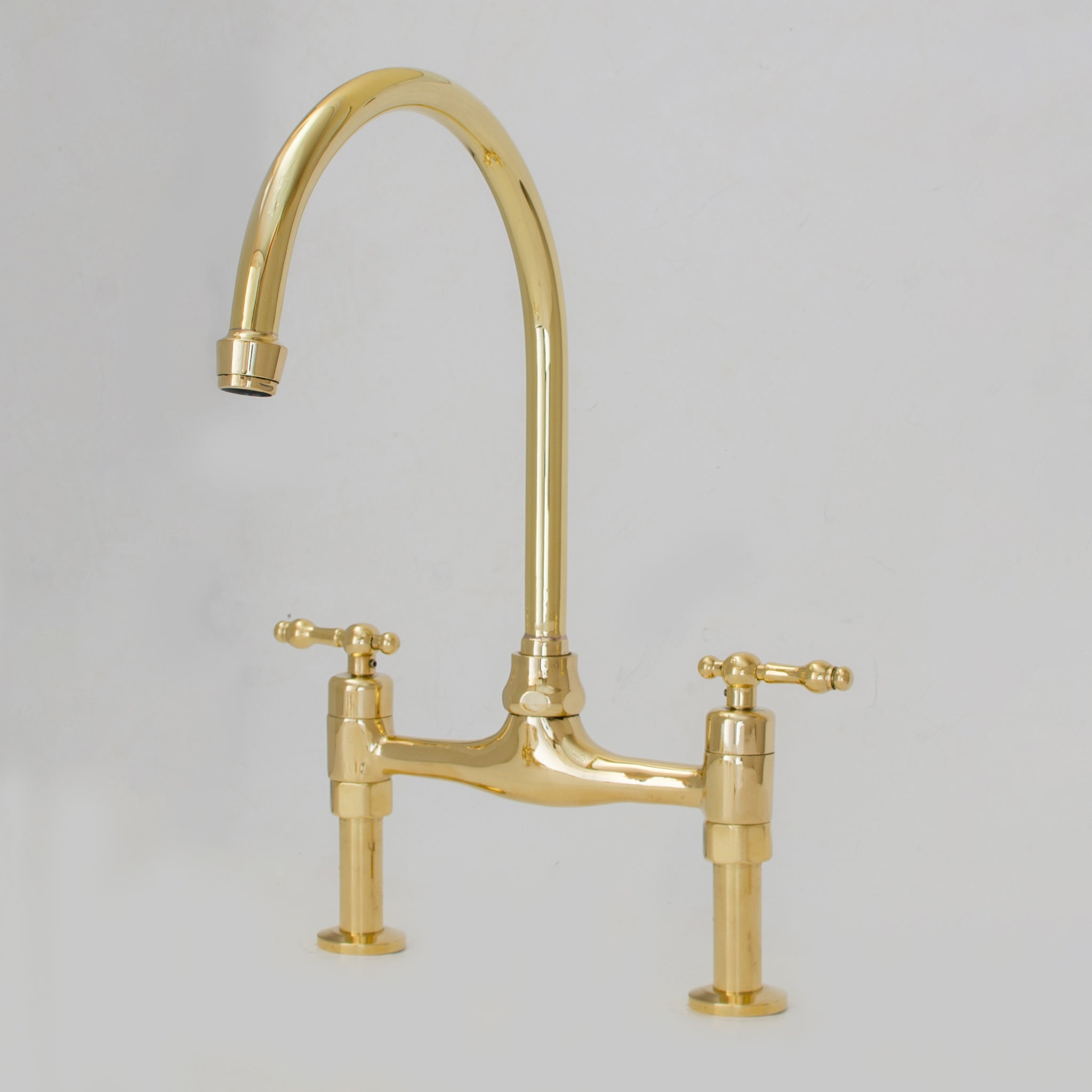 Bridgeford - Unlacquered Brass Kitchen Bridge Faucet alternate view 5