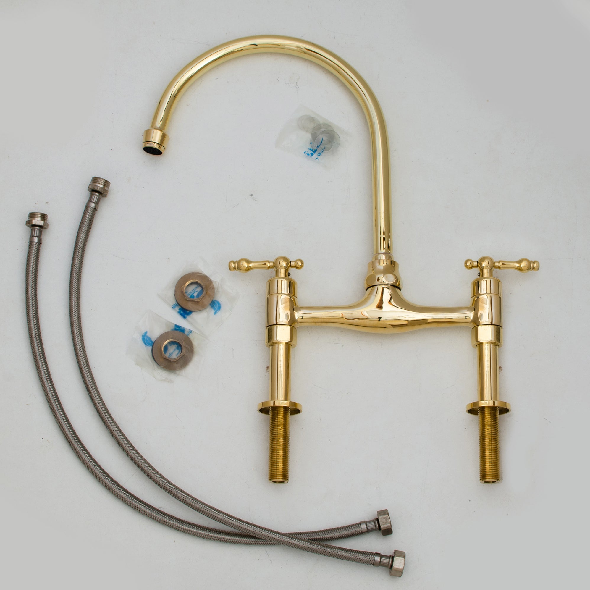 Bridgeford - Unlacquered Brass Kitchen Bridge Faucet alternate view 19