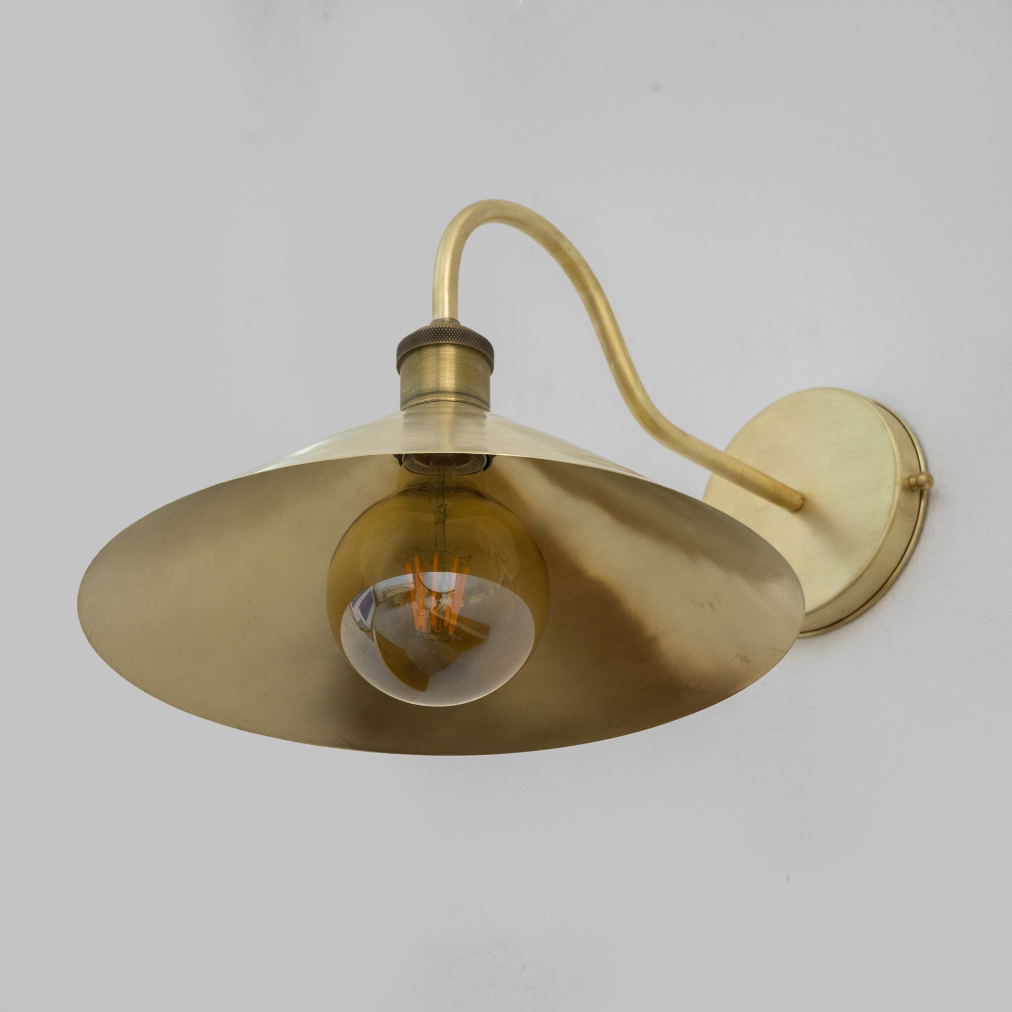 Brushed Brass Hallway Sconce, Wall Mount Lamp, Sconce Lighting Fixture alternate view 3