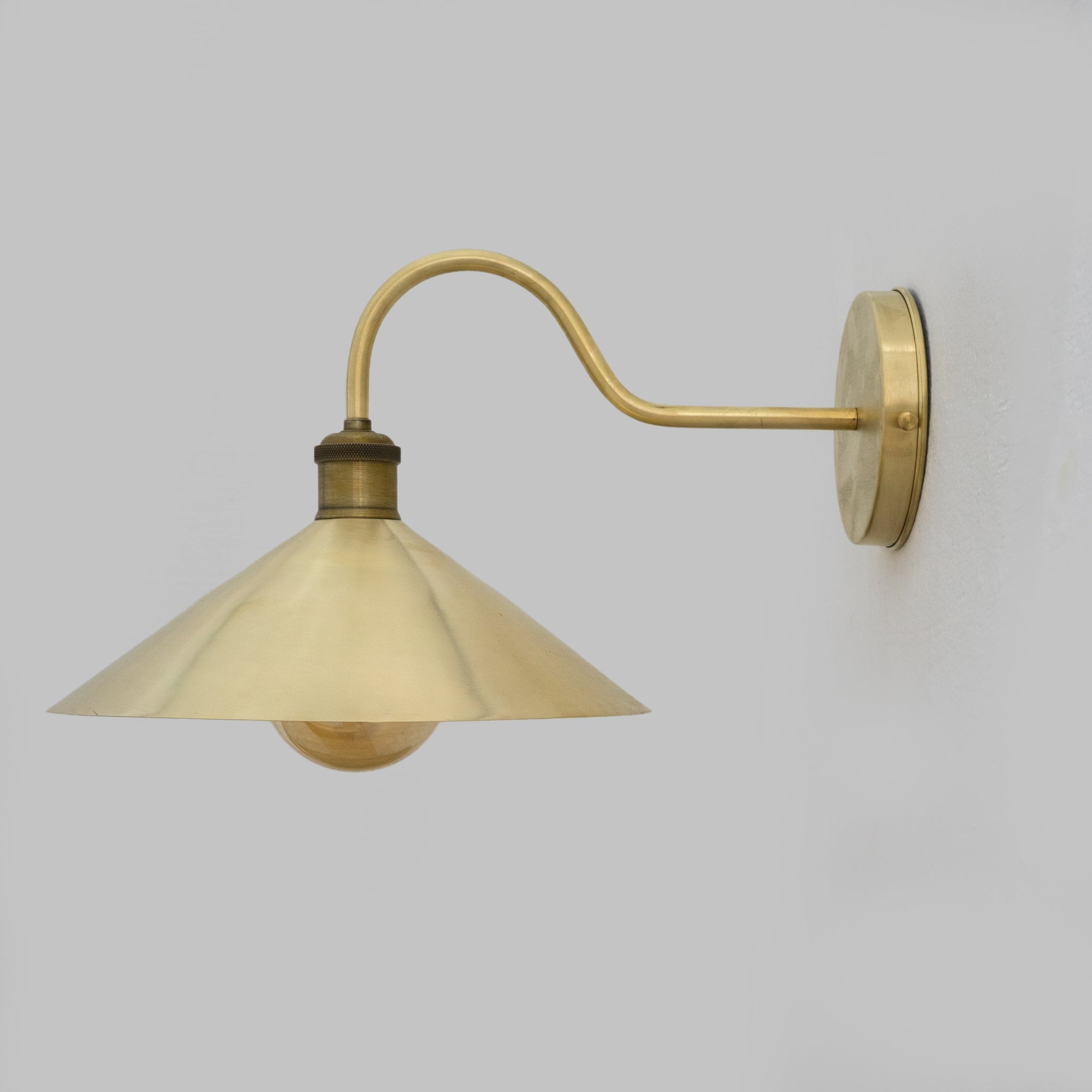 Brushed Brass Hallway Sconce, Wall Mount Lamp, Sconce Lighting Fixture alternate view 2