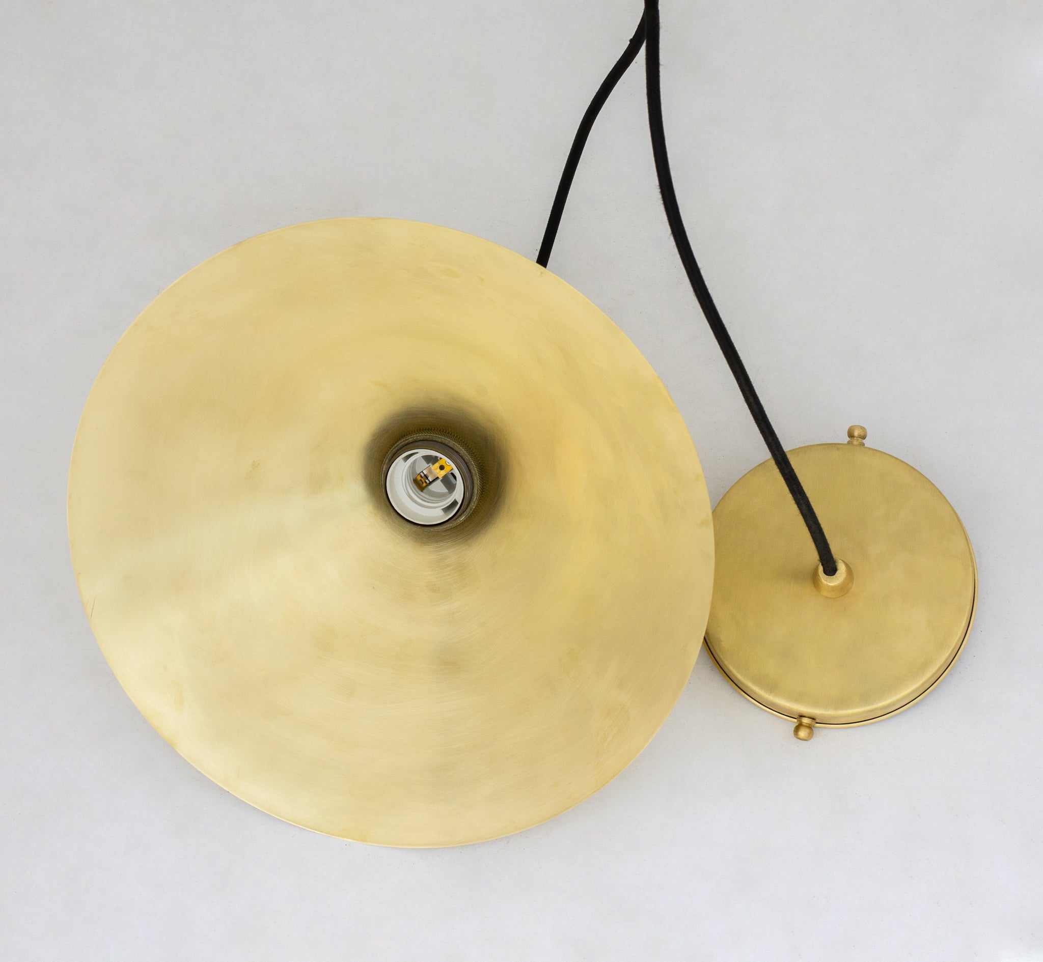 Brushed Brass Pendant Light Shade, Ceiling Mount Kitchen Island Lighting, Brass Hanging Lamp Dining Table alternate view 7