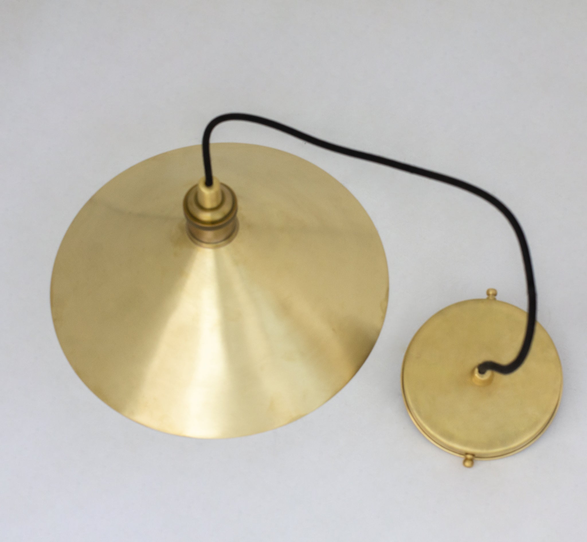 Brushed Brass Pendant Light Shade, Ceiling Mount Kitchen Island Lighting, Brass Hanging Lamp Dining Table alternate view 8