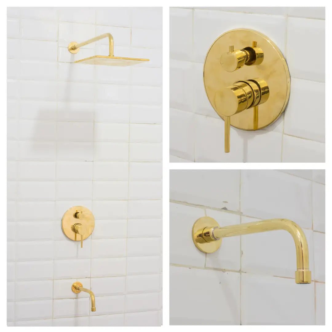 Built-in 2 outlet Brass Shower System - Head Shower System With Tub Filler alternate view 4