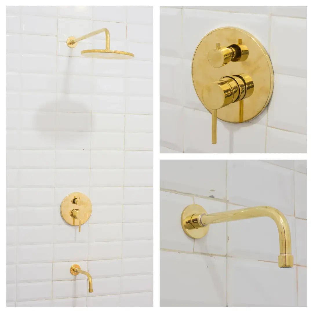 Built-in 2 outlet Brass Shower System - Head Shower System With Tub Filler alternate view 5