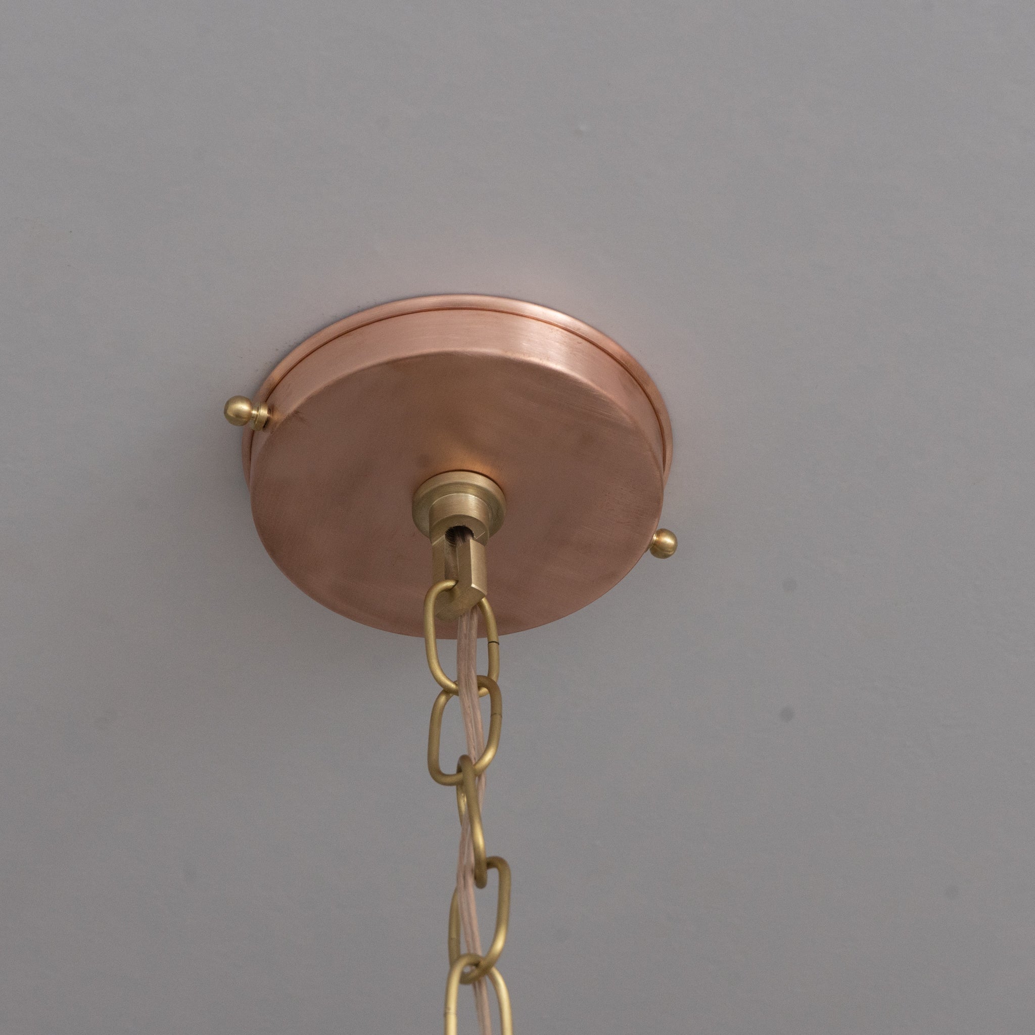 Copper Smooth Hammered Dome Pendant Light : The Warmth of Marrakesh alternate view 4