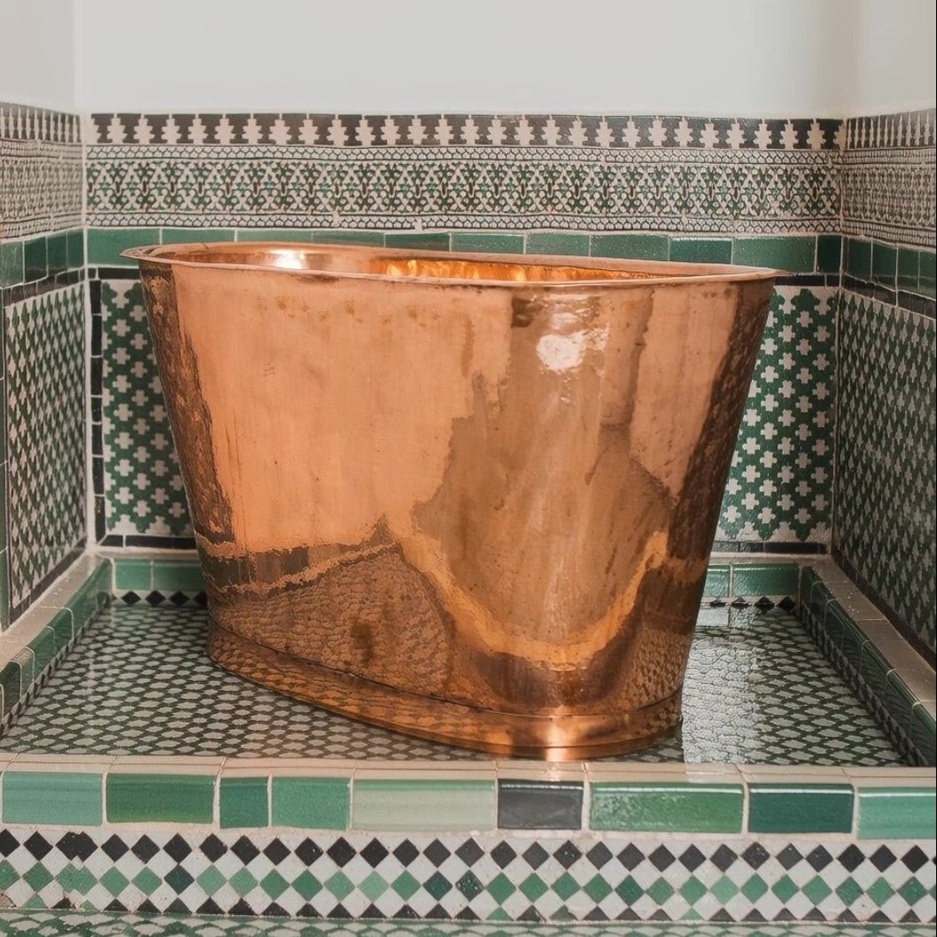 Copper Soaking Tub, Copper Bathtub, Free Standing Copper Tub alternate view 2