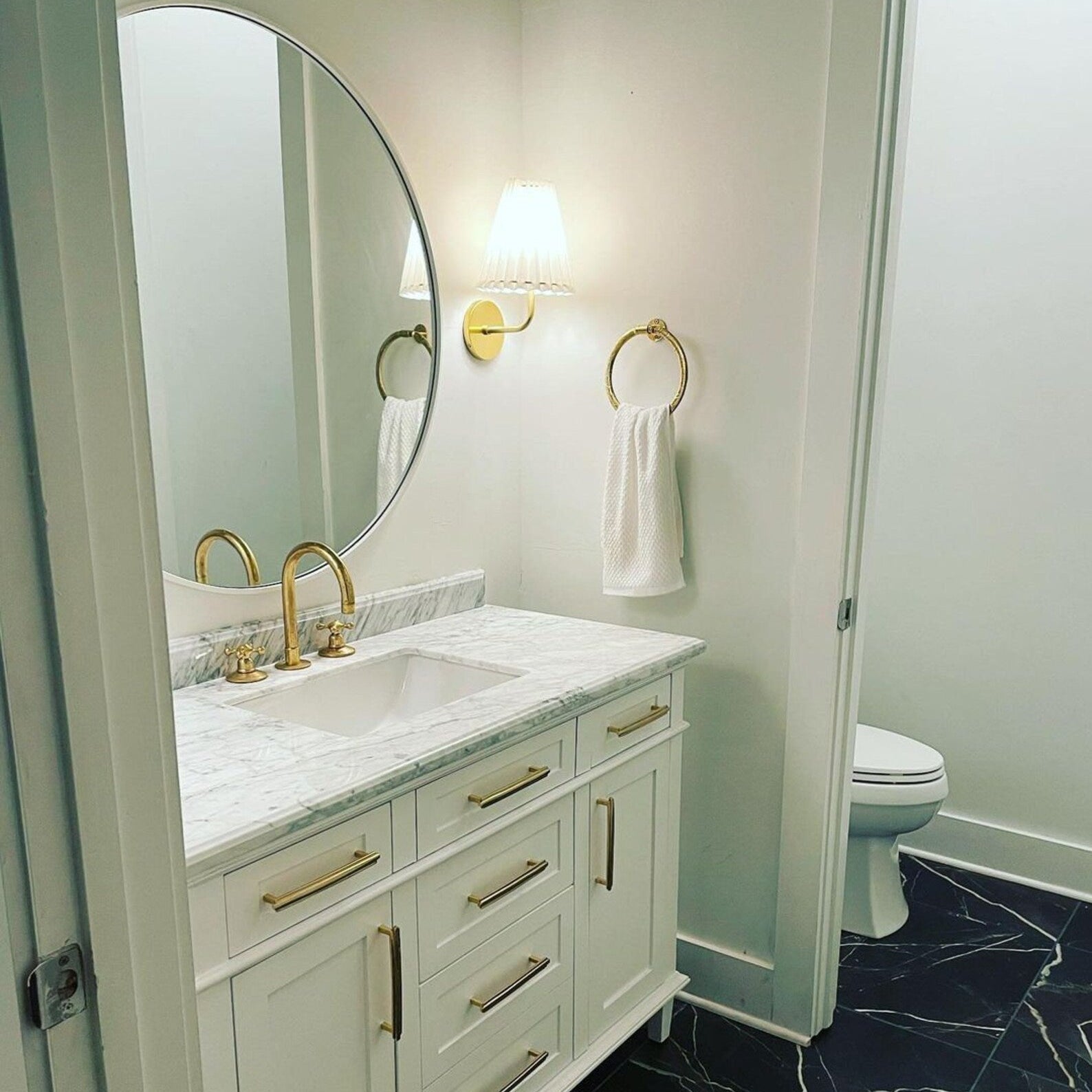 Deck Mounted Unlacquered Brass Faucet, Vanity Sink Faucet, Antique Brass Bathroom Faucet alternate view 2