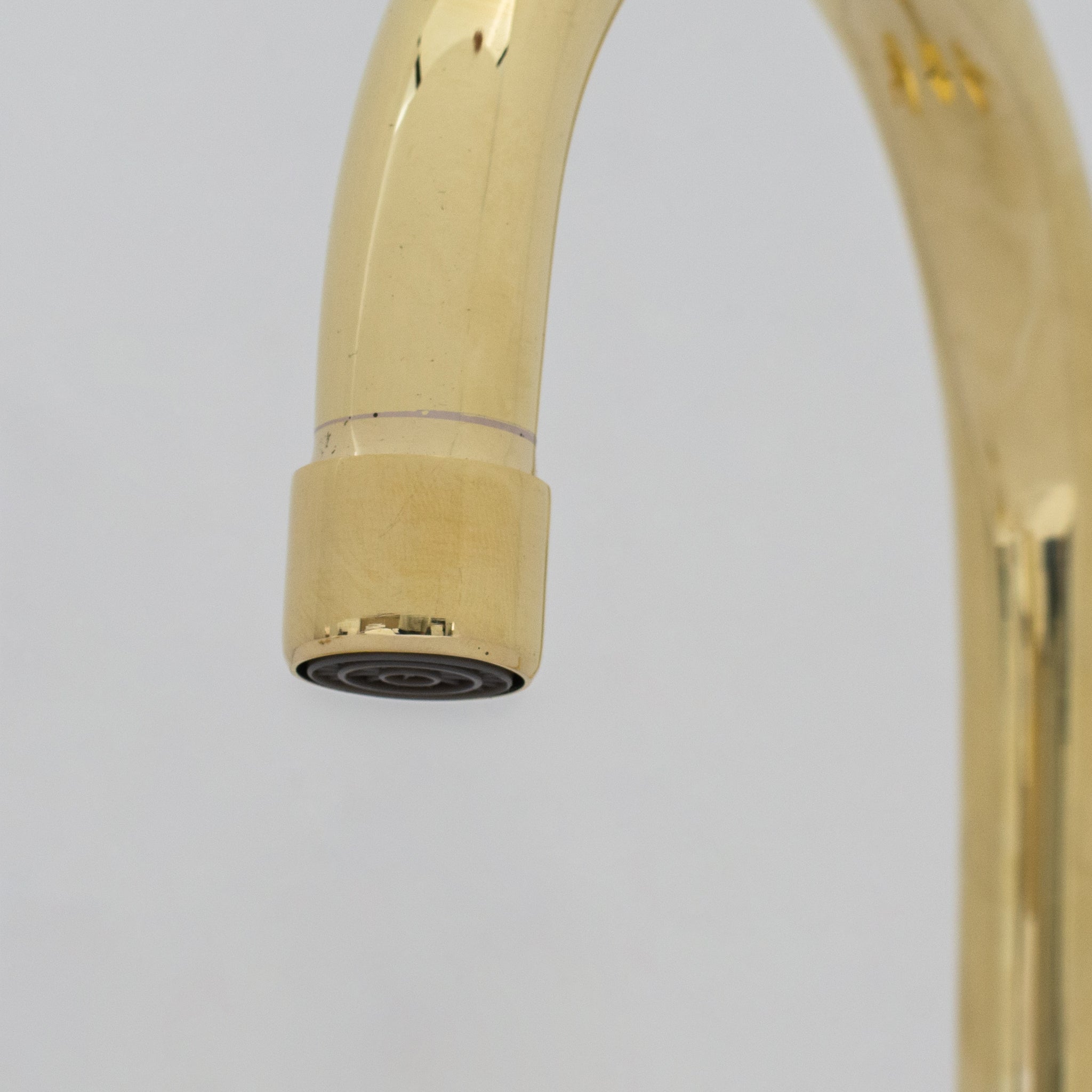 Deck Mounted Unlacquered Brass Faucet, Vanity Sink Faucet, Antique Brass Bathroom Faucet alternate view 18