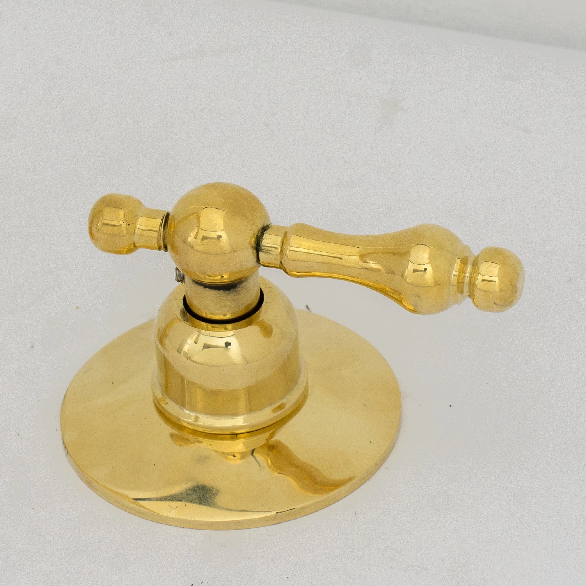 Deck Mounted Unlacquered Brass Faucet, Vanity Sink Faucet, Antique Brass Bathroom Faucet alternate view 30