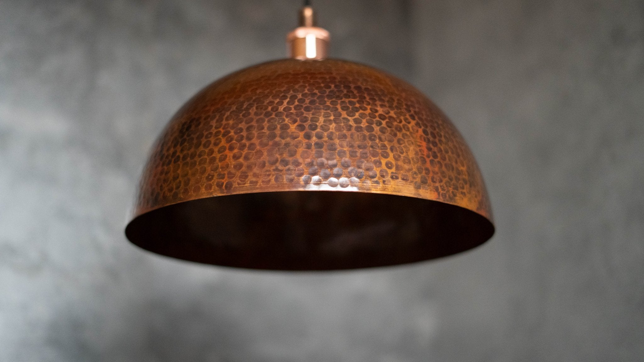 Dome - Oxidized Copper Pendant Light, Kitchen Island alternate view 5