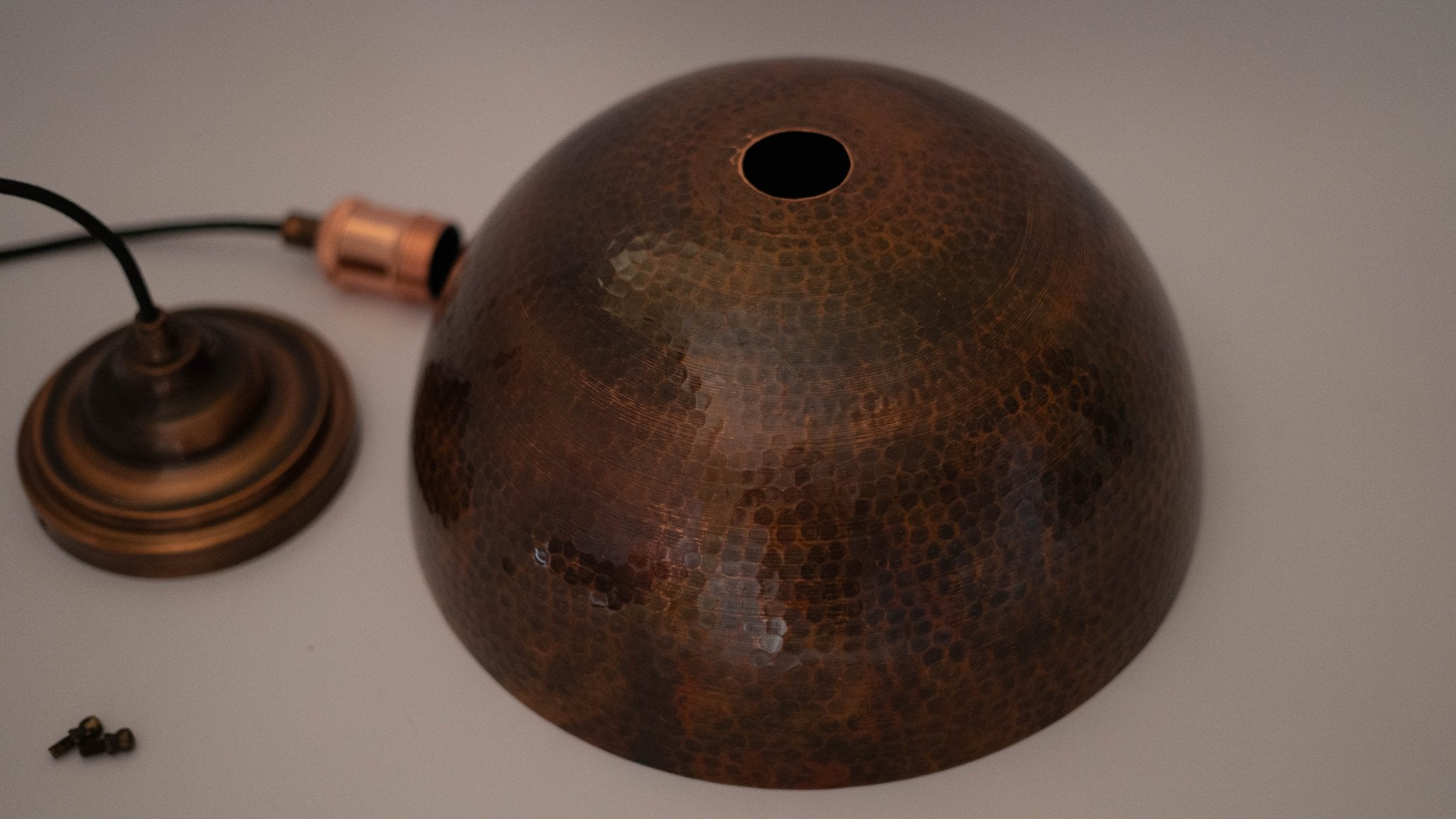 Dome - Oxidized Copper Pendant Light, Kitchen Island alternate view 7