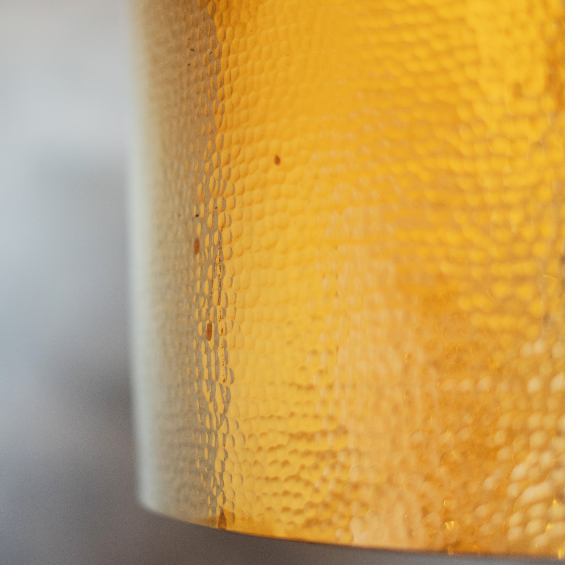 Hammered Brass Cylinder Pendant Light, Unlacquered Brass Pendant Light alternate view 6