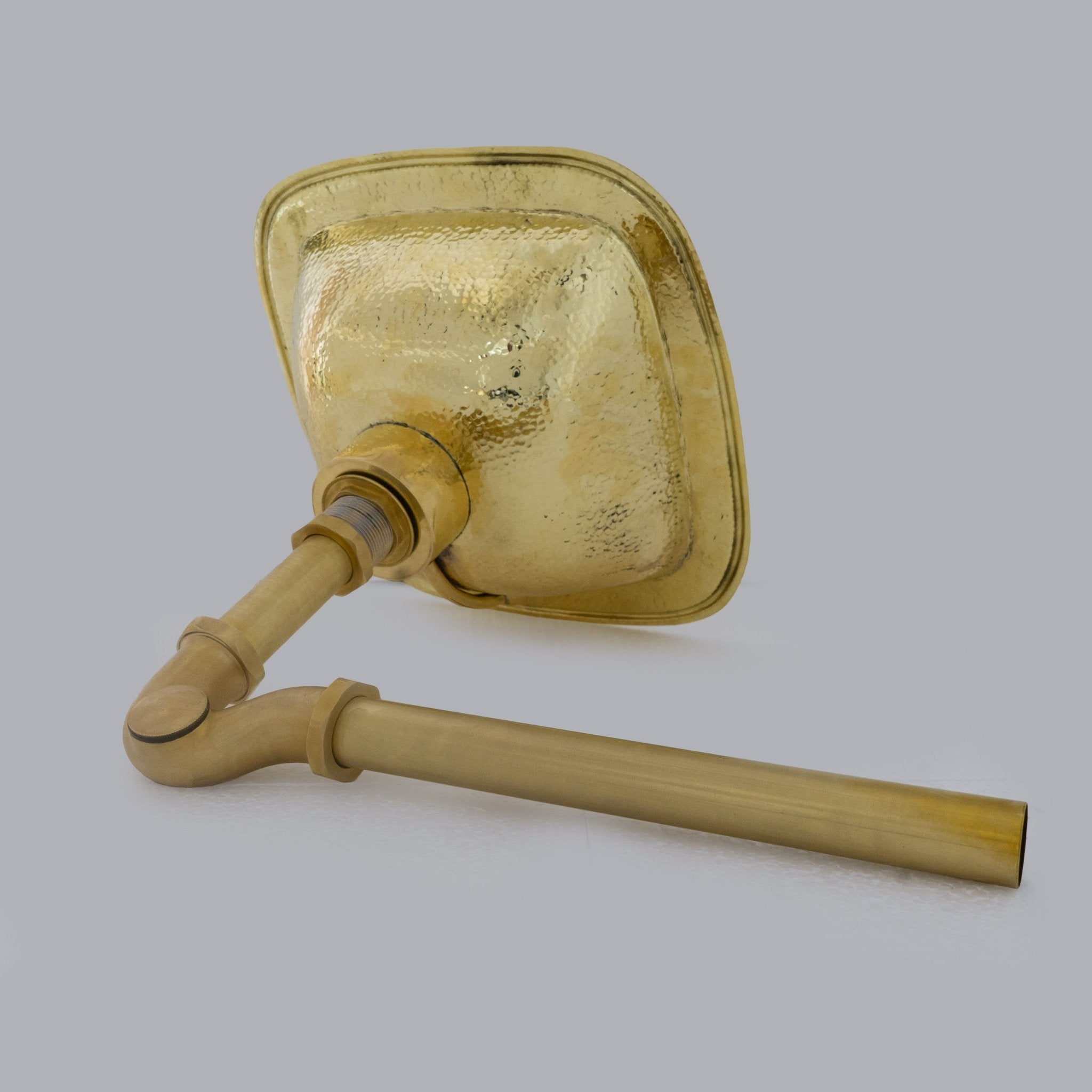 Hammered Brass Sink, Square Drop-in Brass Bathroom Sink, Hammered Antique Brass Sink alternate view 7