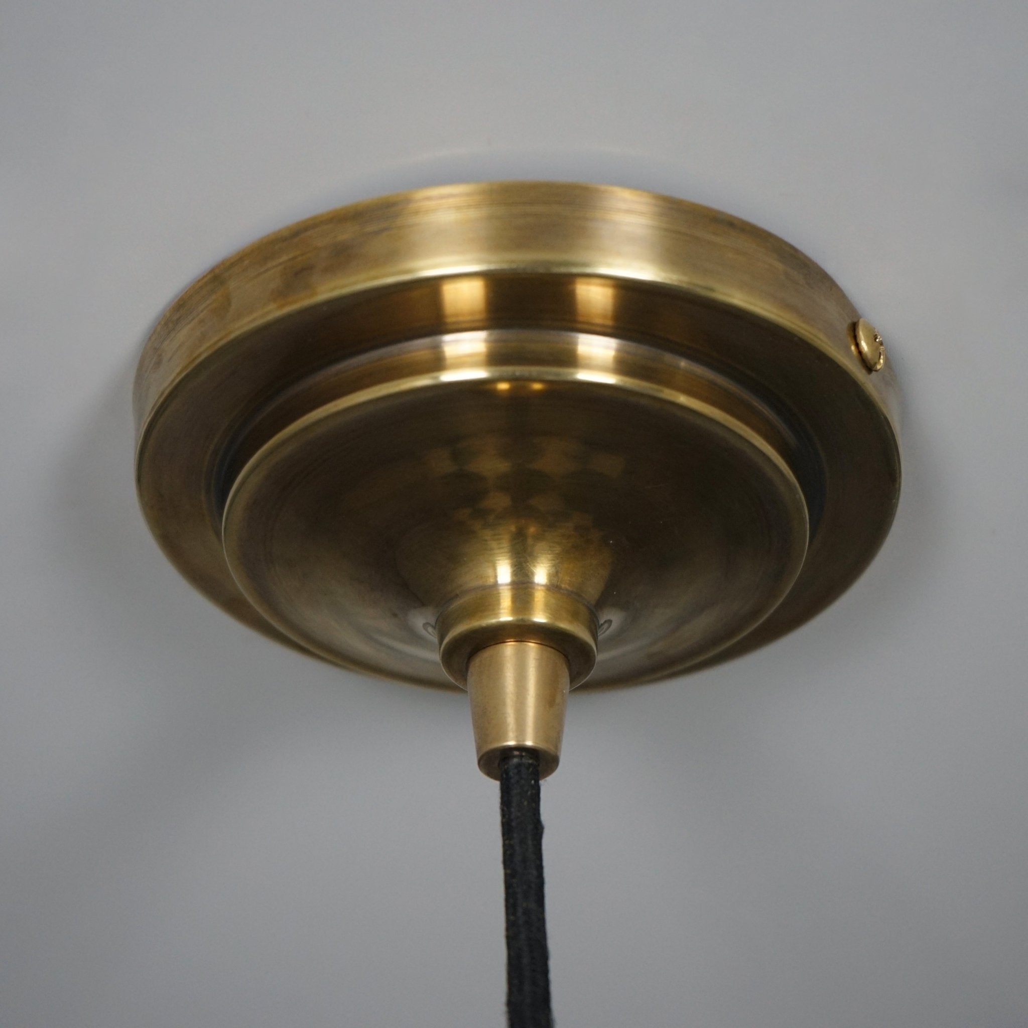 Hammered Bronze Finish Bowl Plate Pendant Light, Solid Brass Ceiling Light alternate view 13
