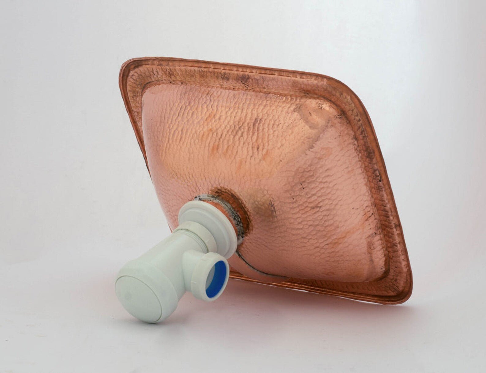 Hammered Copper Sink, Drop-in Brass Bathroom Sink, Antique Copper Sink, Bathroom Aged Copper sink alternate view 5