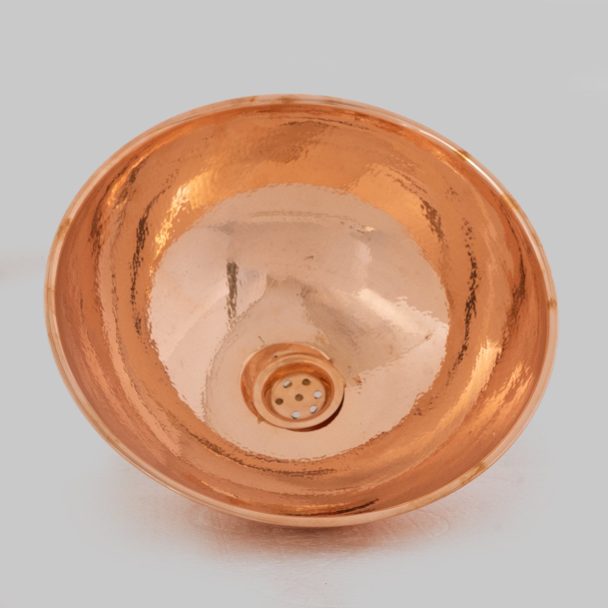 Hammered Copper Sink, Vanity Bathroom Sink, Copper Bowl Sink alternate view 2