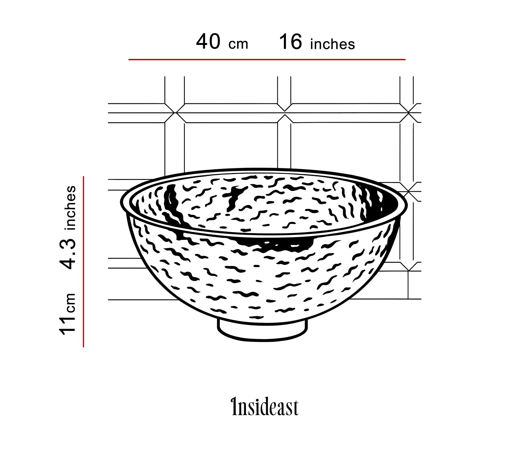 Hammered German Silver Bowl Vessel Sink – Handcrafted Bathroom Vanity Sink alternate view 8