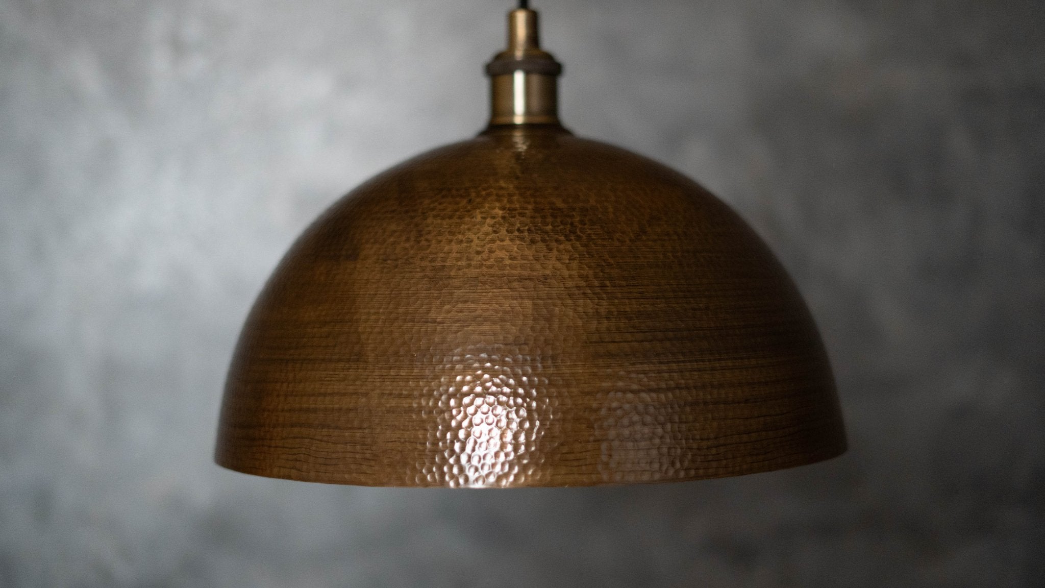 Hammered Pendant Light, Antique Brass Dome Ceiling Light, Kitchen Island Hanging Light Fixture alternate view 3