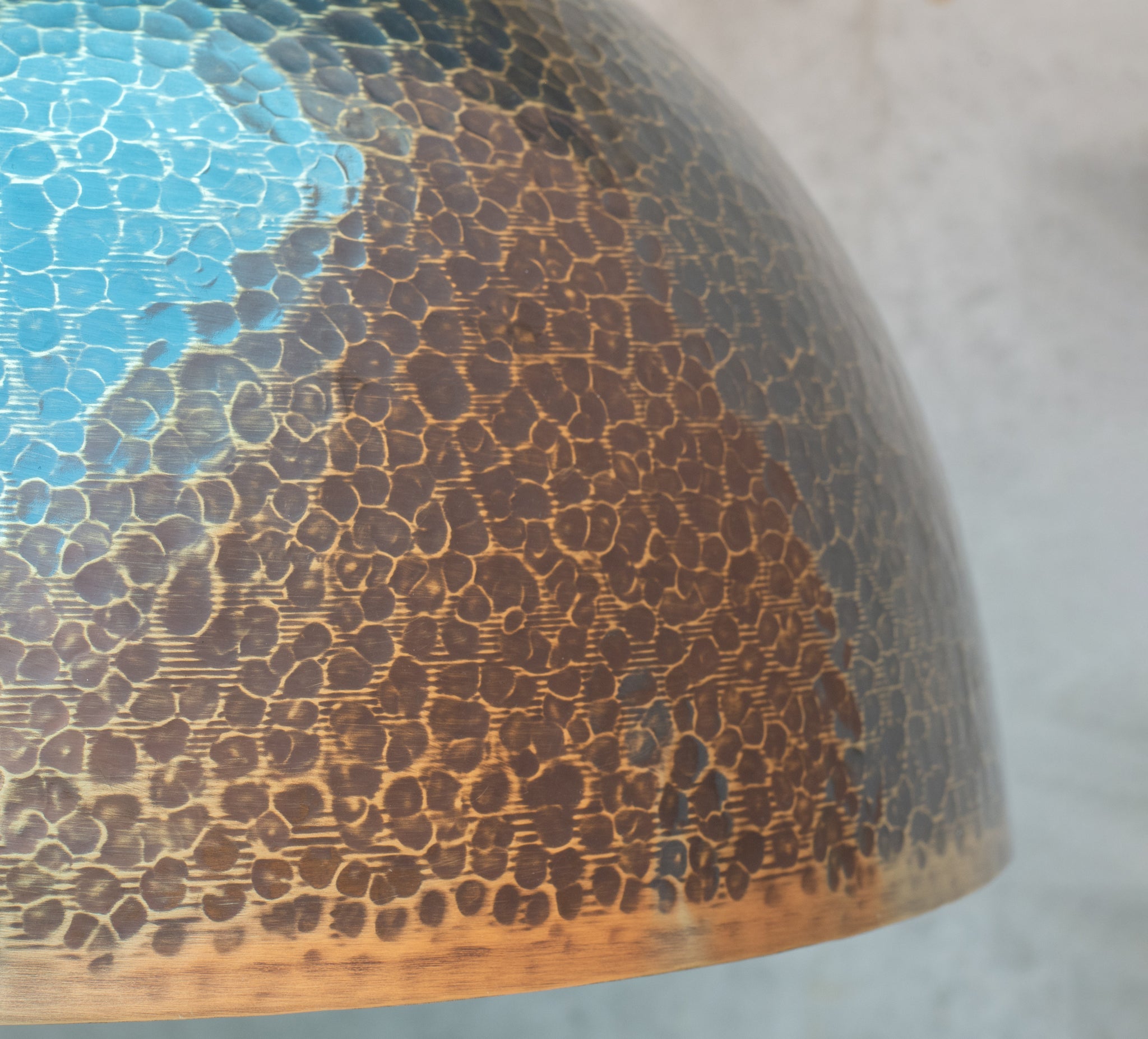 Hammered Pendant Light, Brass Dome Ceiling Light, Kitchen Island Hanging Light Fixture alternate view 4