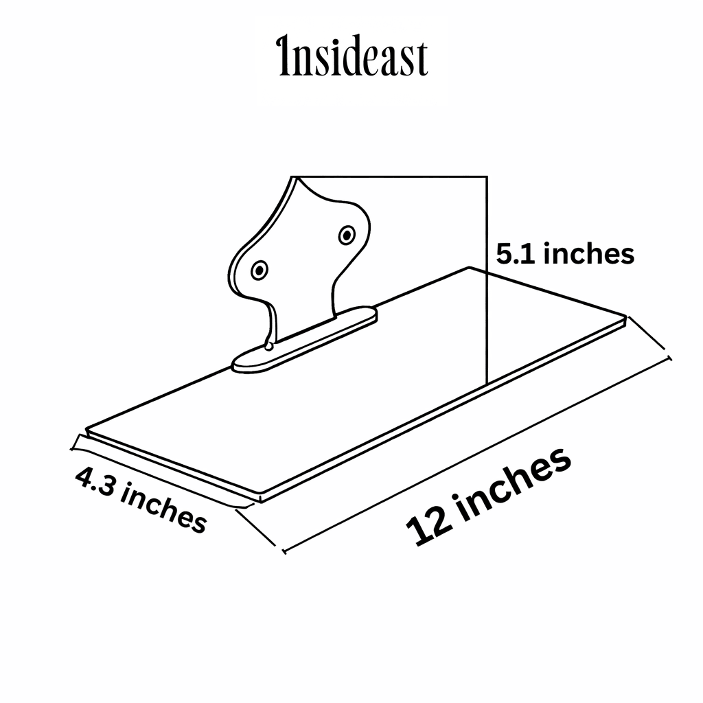 Hammered Solid Brass Floating Shelf, Bathroom Bottle Holder, Wall Mount Shelf Brass alternate view 9