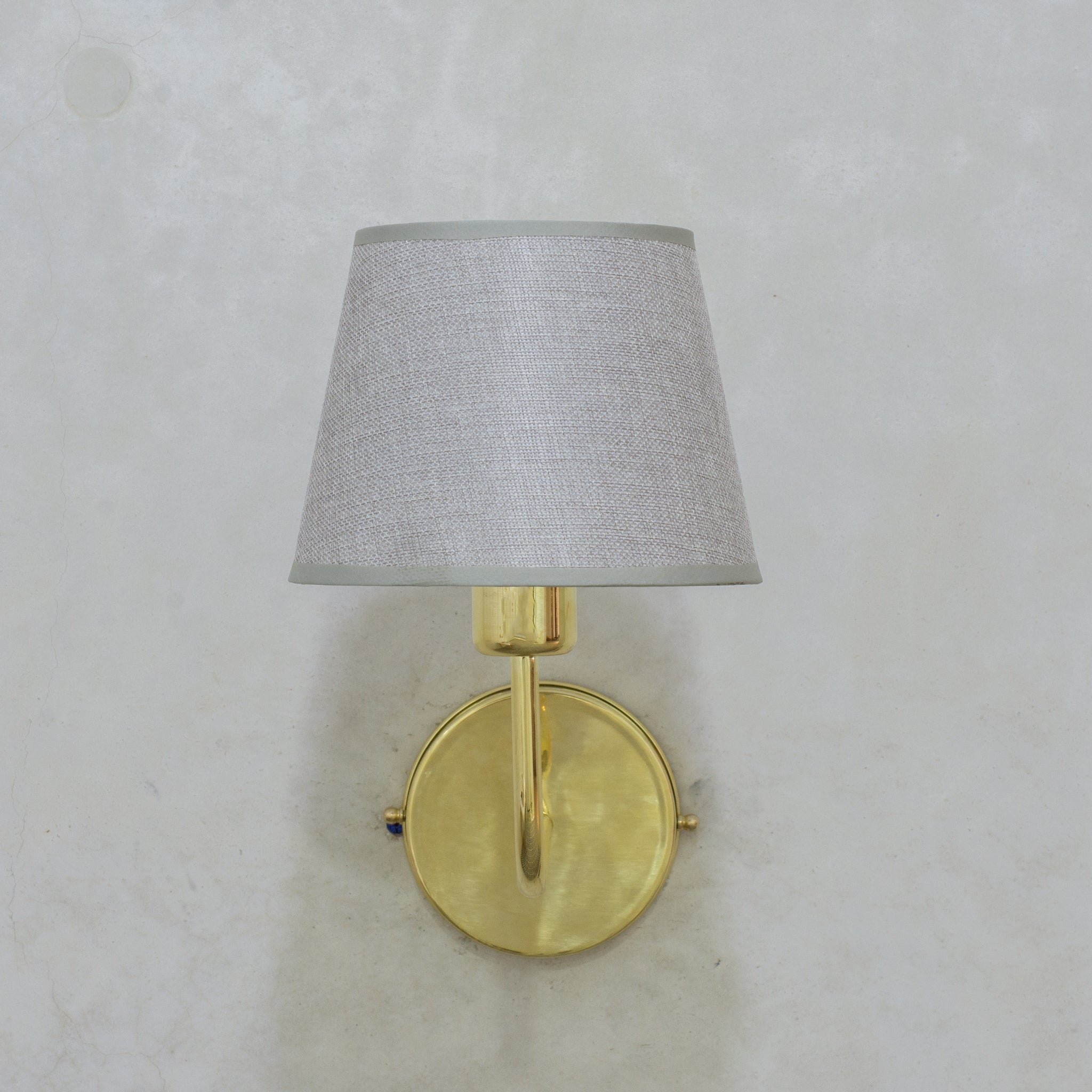 Handcrafted Brass Wall Sconce, Wall Light With Tissue Cover, Living Room Wall Light, Indoor Wall Lamp alternate view 6