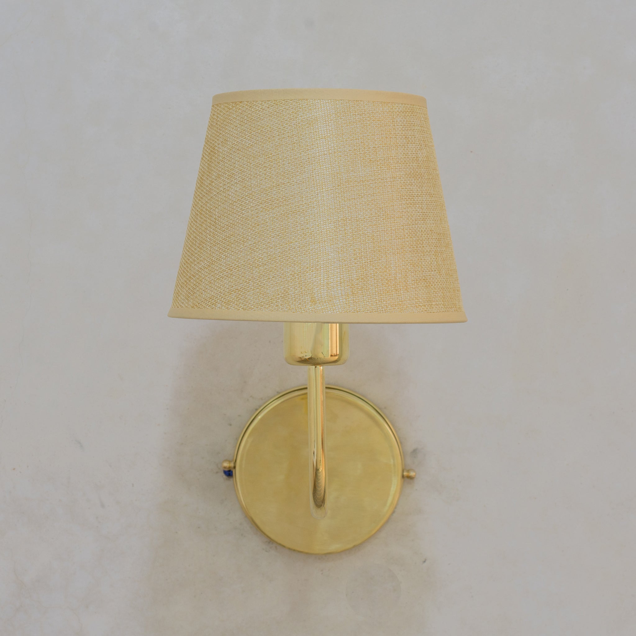 Handcrafted Brass Wall Sconce, Wall Light With Tissue Cover, Living Room Wall Light, Indoor Wall Lamp alternate view 5