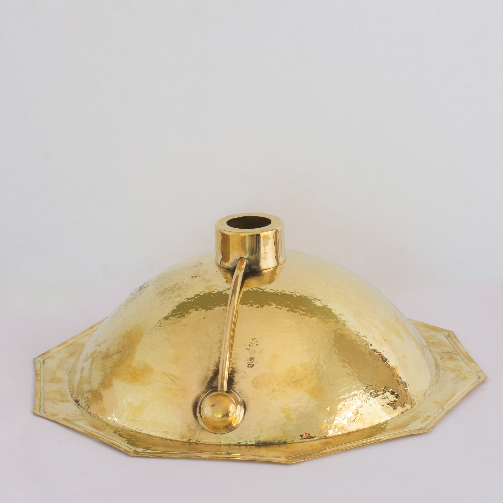Handcrafted Decagon Solid Brass Hammered Sink | Drop-In alternate view 4