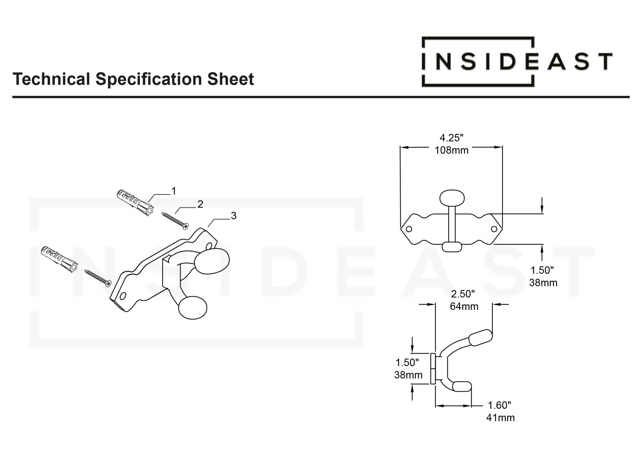 Handcrafted Single Hook, Engraved Wall Hook, Brass Coat Hook, Clothes Hooks alternate view 7