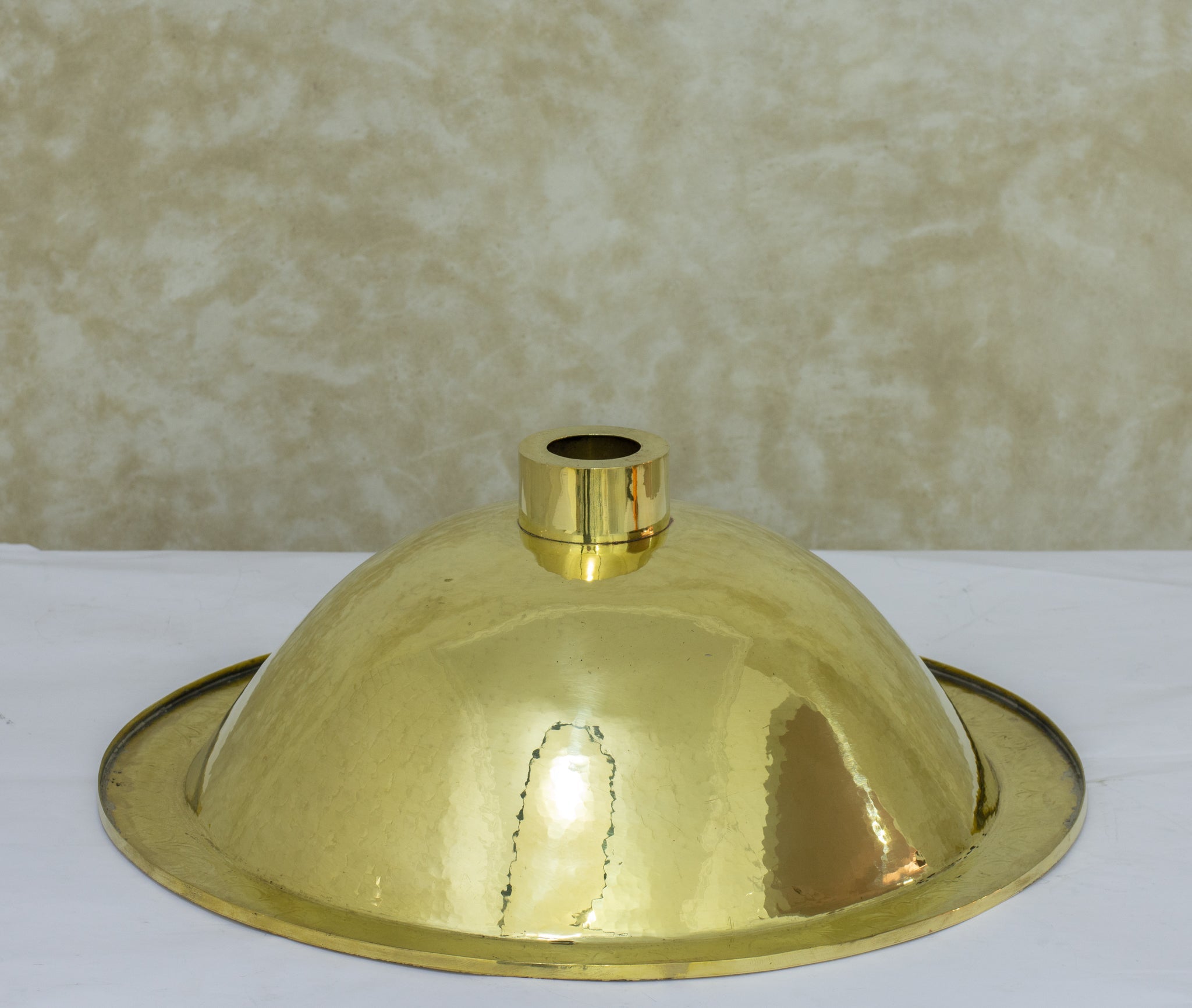 Handcrafted Solid Brass Drop-in Sink, Bathroom Sink, Round Sink, Drop-in Basin Sink alternate view 5