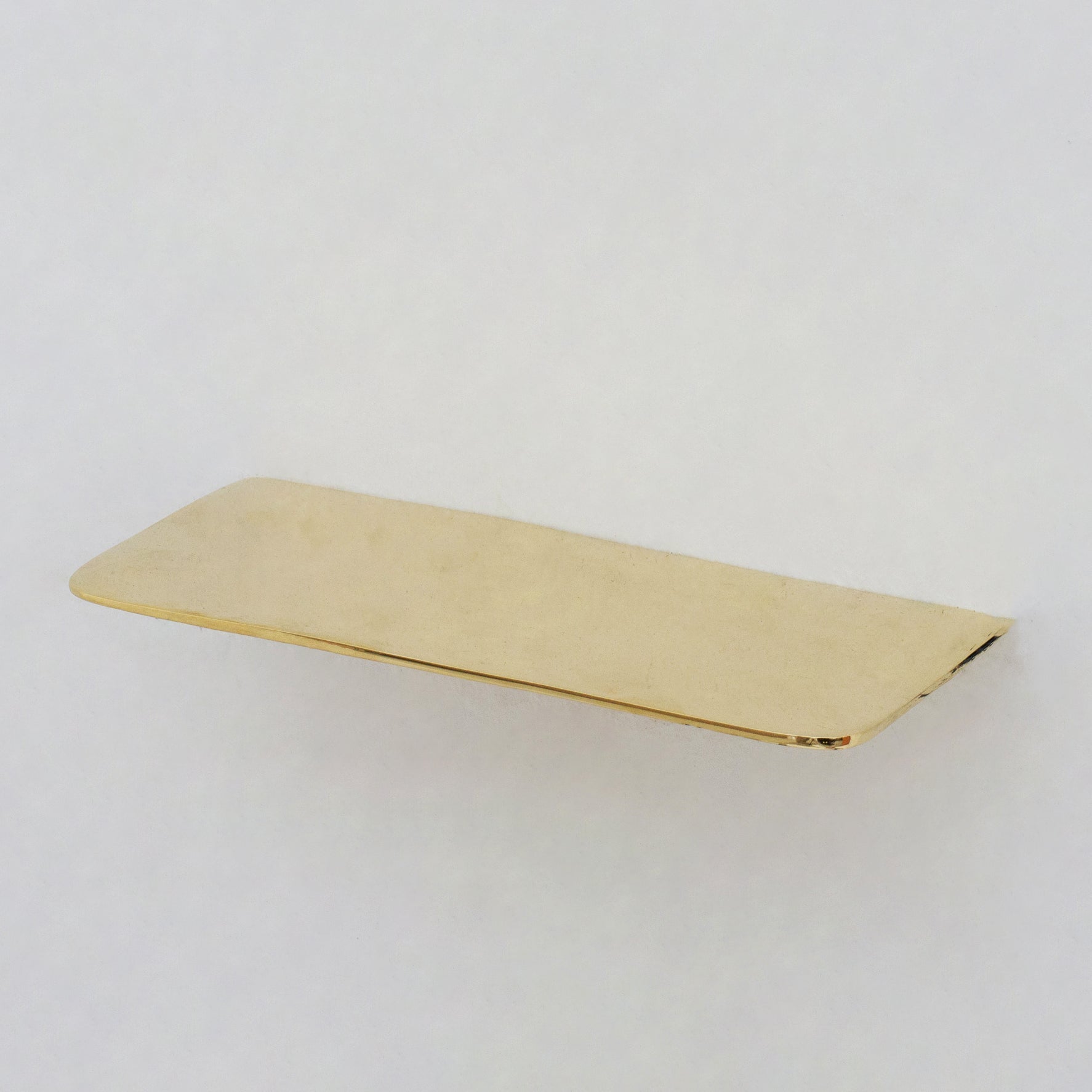 Handcrafted Solid Brass Floating Shelf, Bathroom Shelf Brass, Wall Mount Bathroom Soap Holder alternate view 3