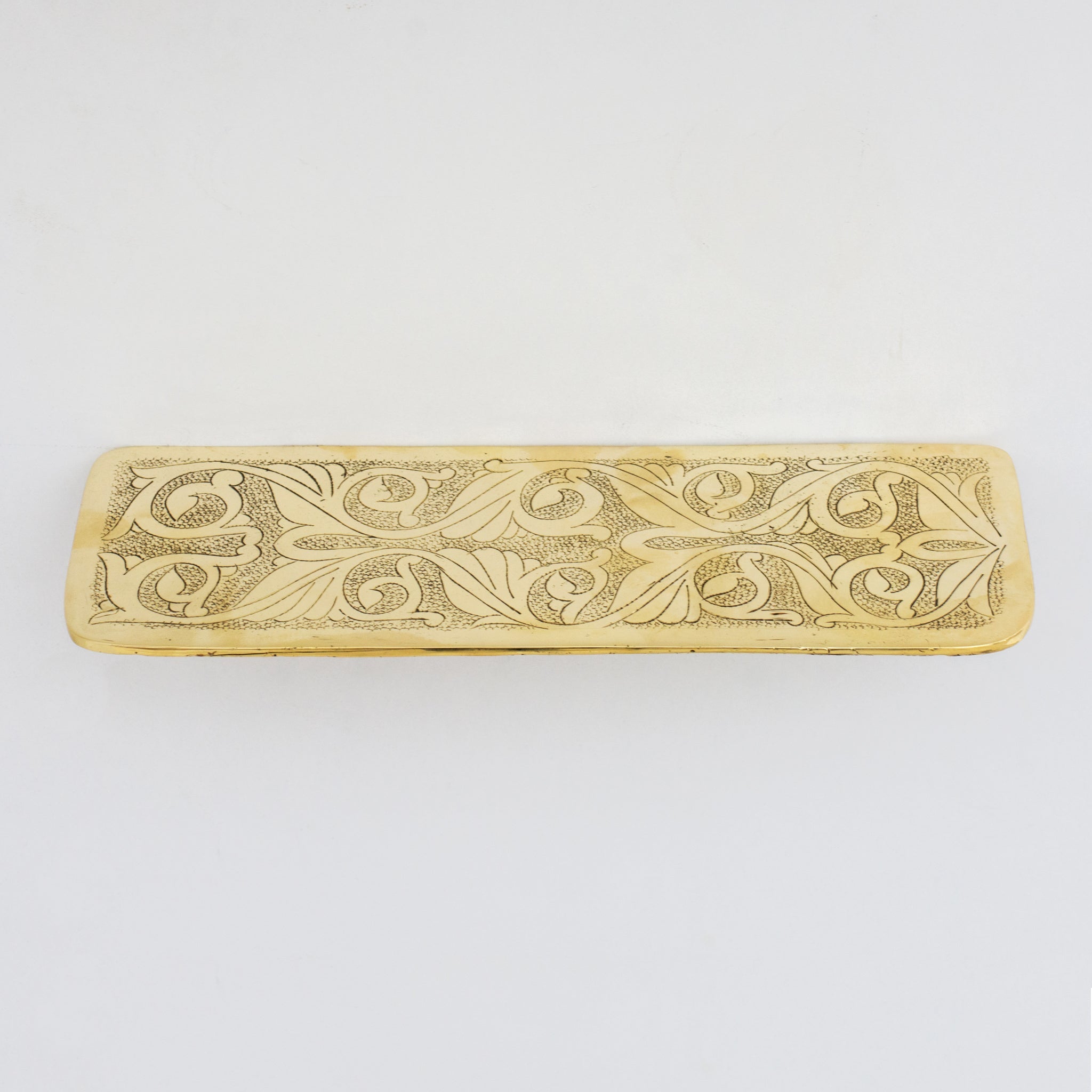 Handcrafted Solid Brass Floating Shelf, Bathroom Shelf Brass, Wall Mount Bathroom Soap Holder alternate view 8