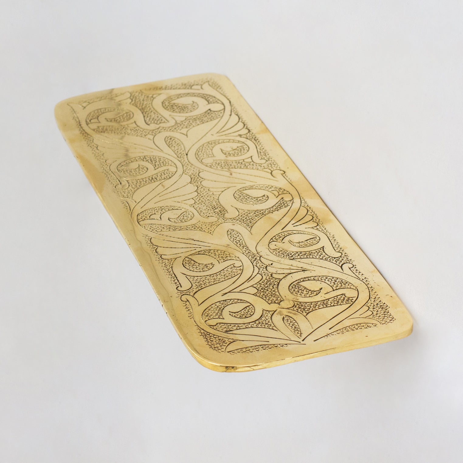 Handcrafted Solid Brass Floating Shelf, Bathroom Shelf Brass, Wall Mount Bathroom Soap Holder alternate view 2