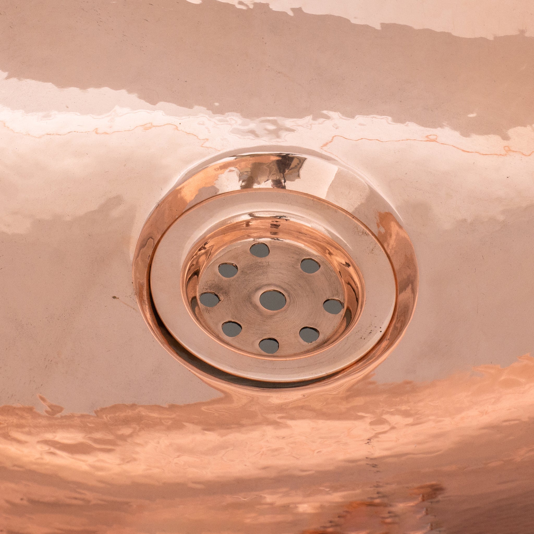 Handcrafted Solid Copper Vessel Sink, Vanity Top Mount Sink, Bathroom Copper Basin, Freestanding Sink Copper alternate view 5