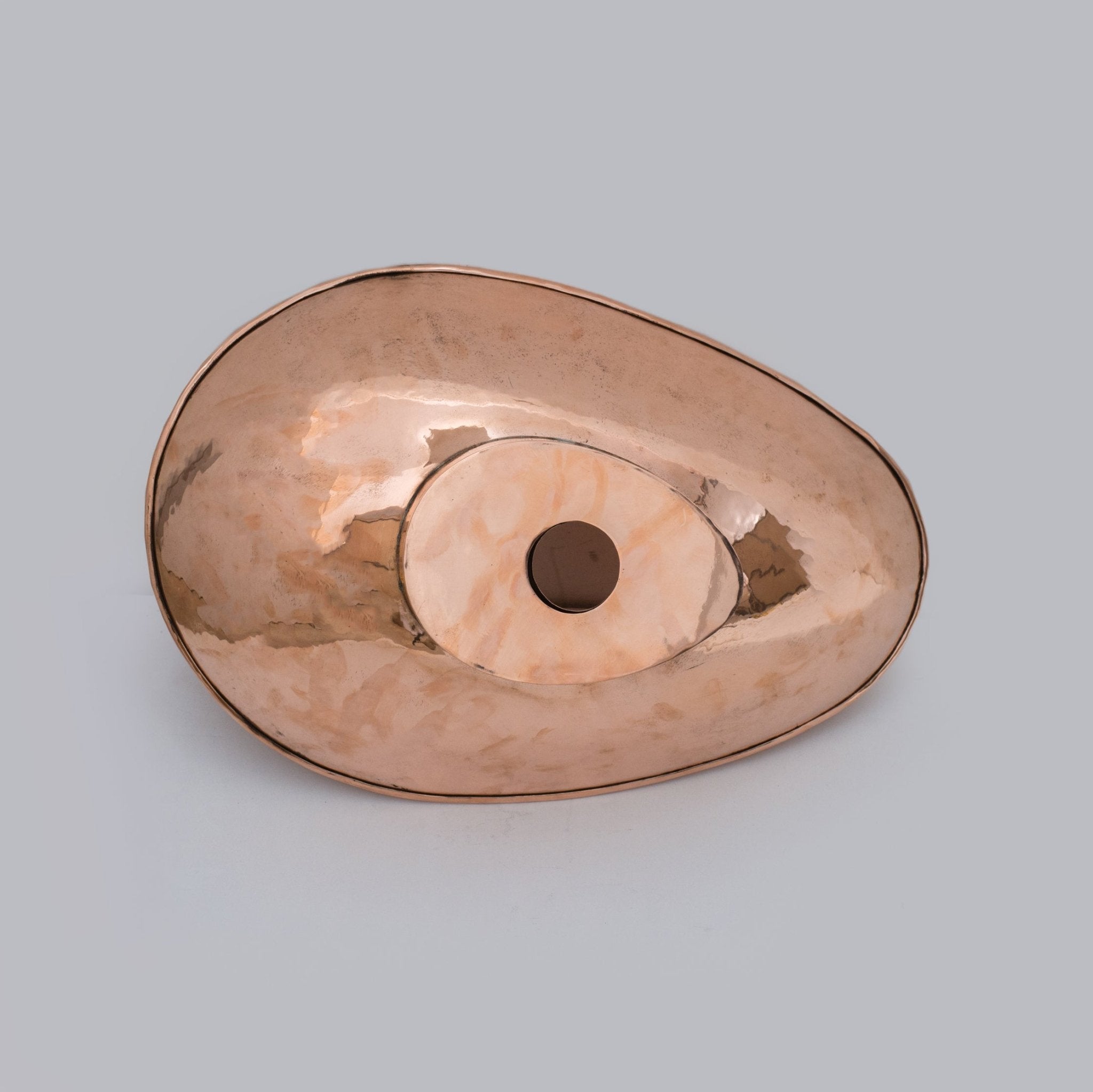 Handcrafted Solid Copper Vessel Sink, Vanity Top Mount Sink, Bathroom Copper Basin, Freestanding Sink Copper alternate view 6