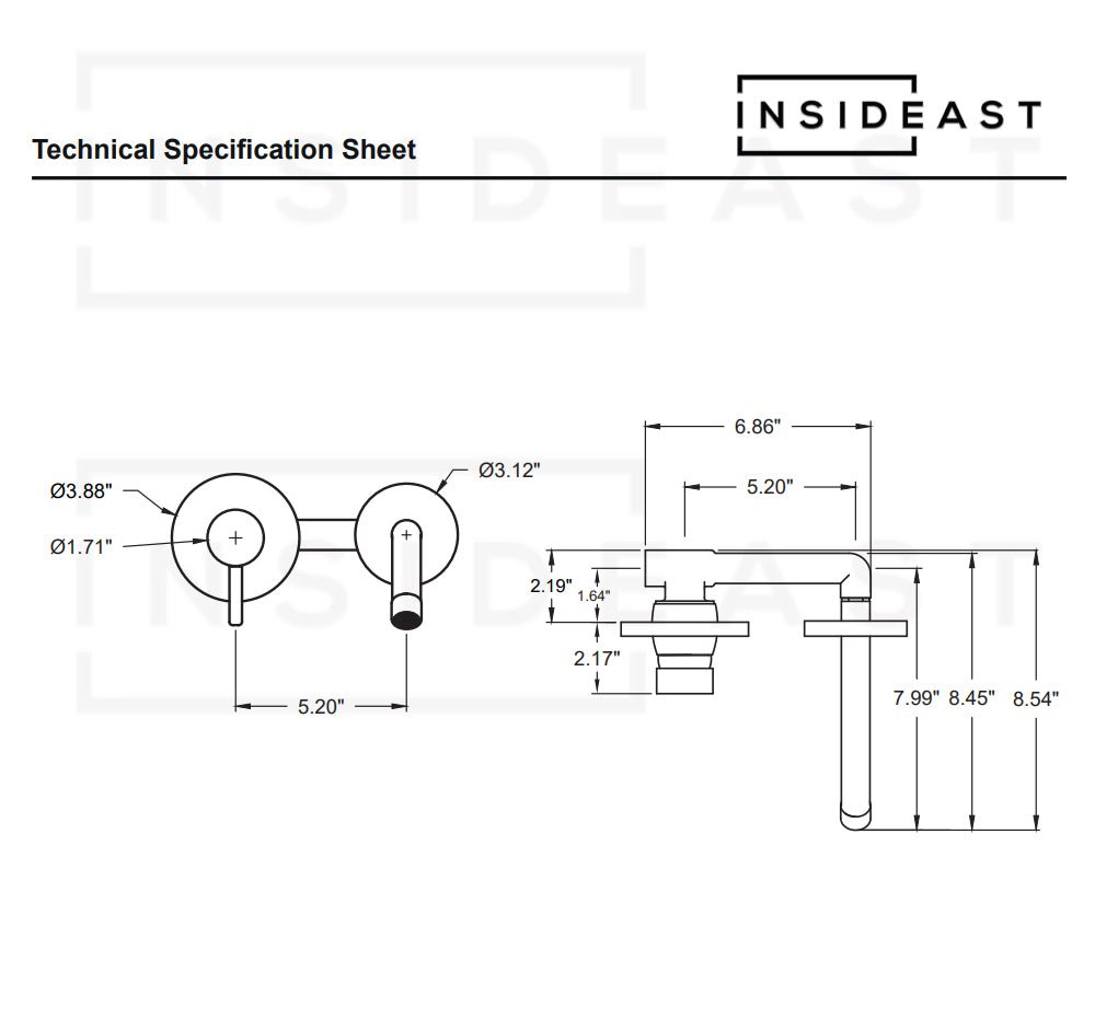 Heritage - Unlacquered Brass Bath Wall Mount Faucet alternate view 9
