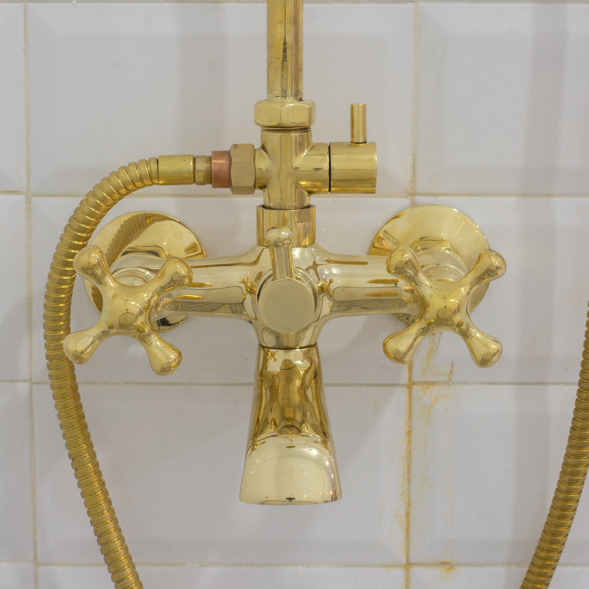 Heritage - Unlacquered Brass Exposed Shower System With Tub Filler alternate view 4