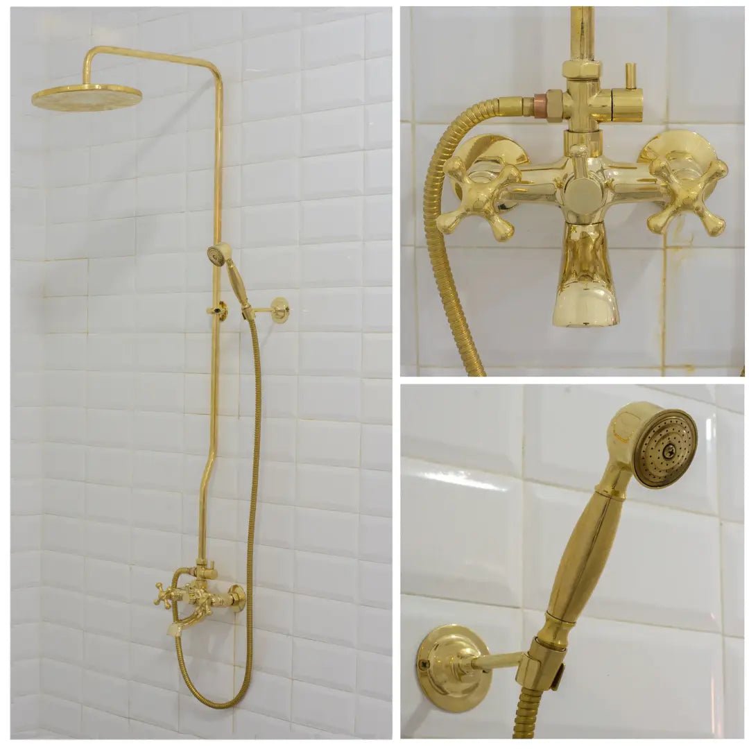 Heritage - Unlacquered Brass Exposed Shower System With Tub Filler alternate view 9