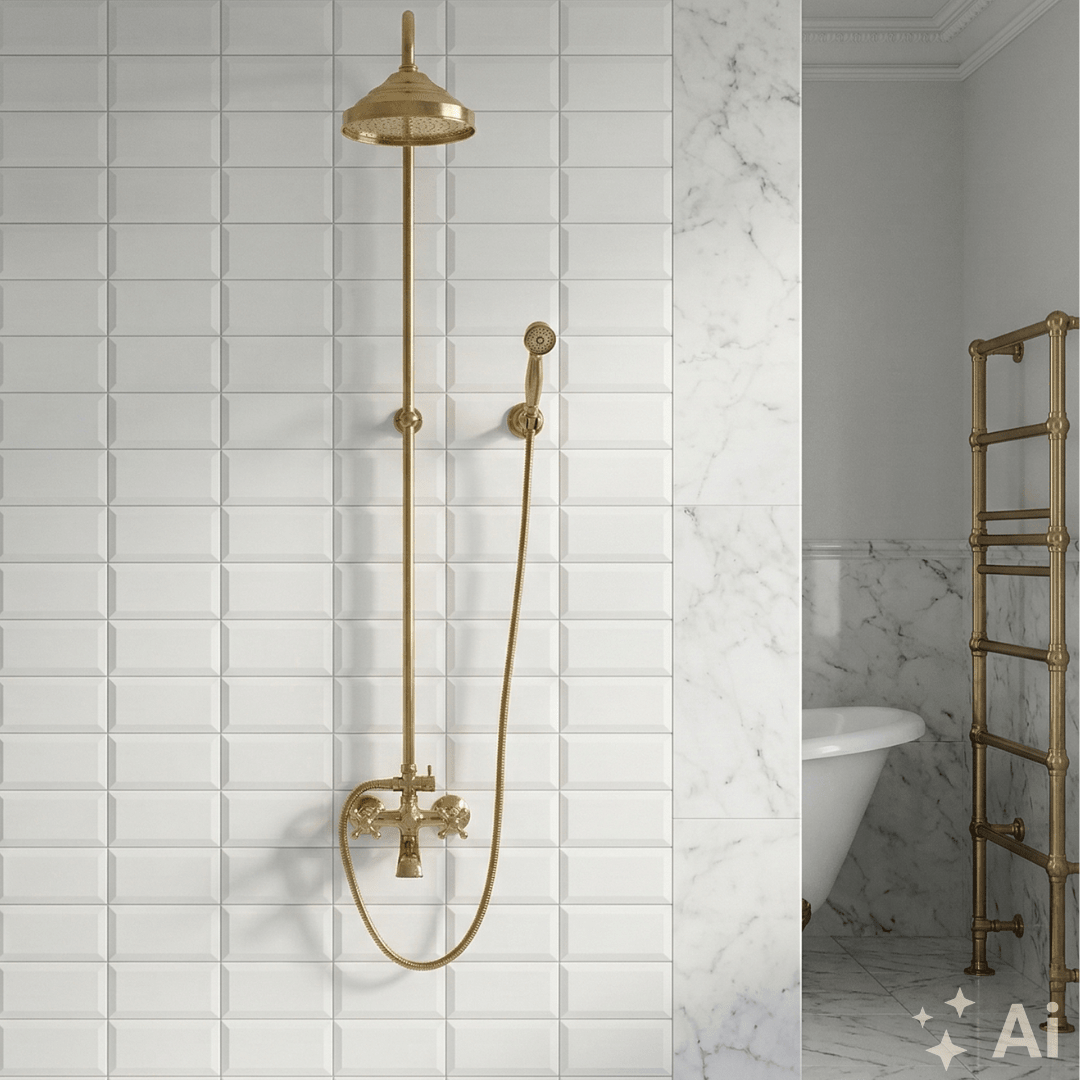 Heritage - Unlacquered Brass Exposed Shower System With Tub Filler alternate view 3