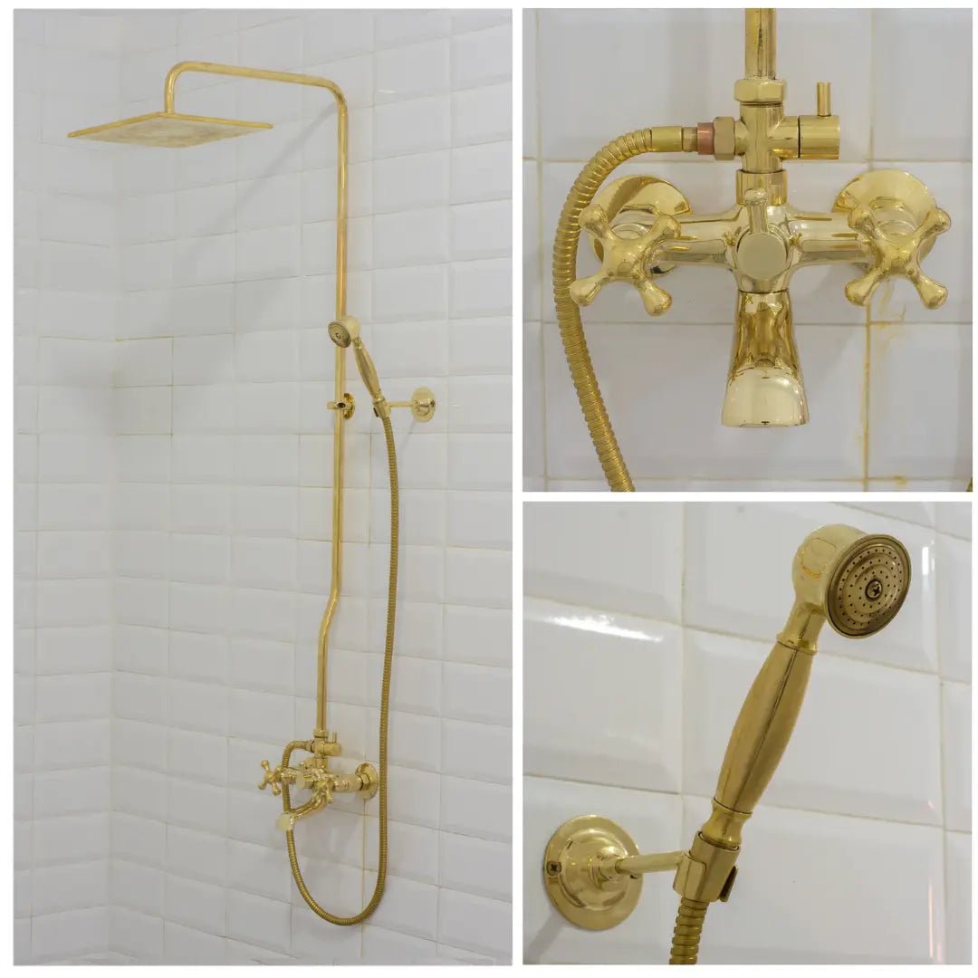Heritage - Unlacquered Brass Exposed Shower System With Tub Filler alternate view 8