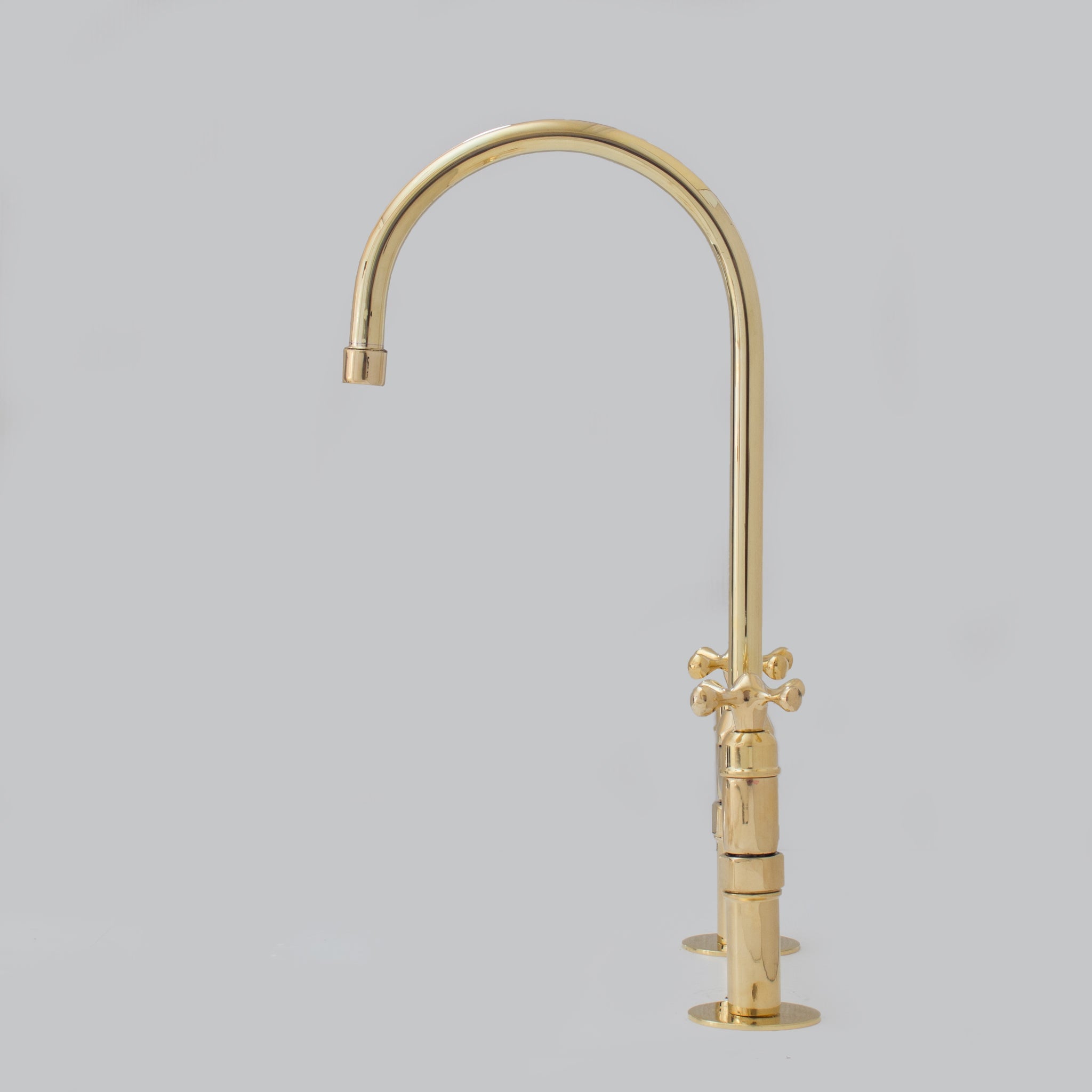 Heritage - Unlacquered Brass Kitchen Bridge Faucet alternate view 6