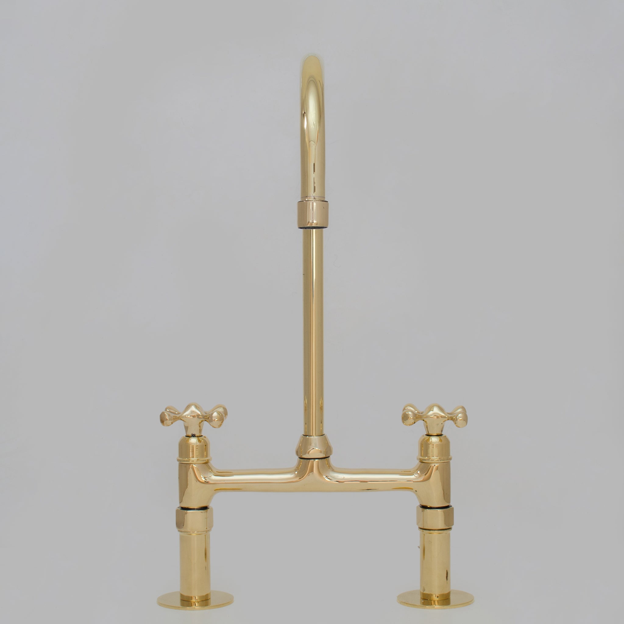 Heritage - Unlacquered Brass Kitchen Bridge Faucet alternate view 5