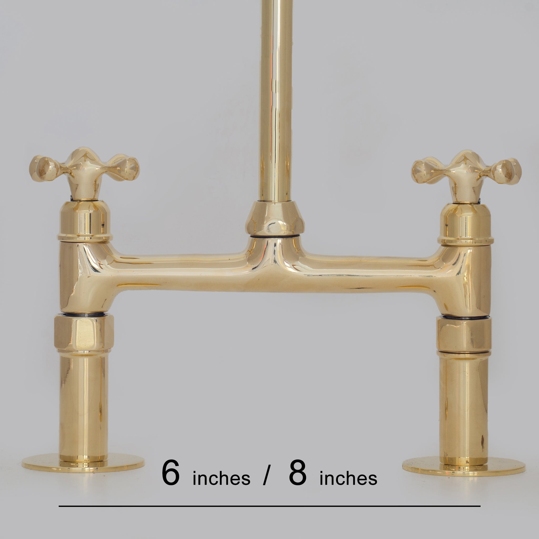Heritage - Unlacquered Brass Kitchen Bridge Faucet alternate view 10