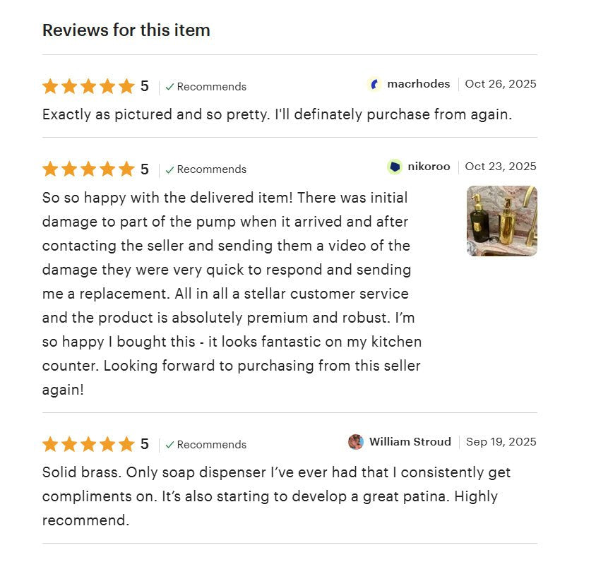 Heritage - Unlacquered Brass Soap Dispenser alternate view 9