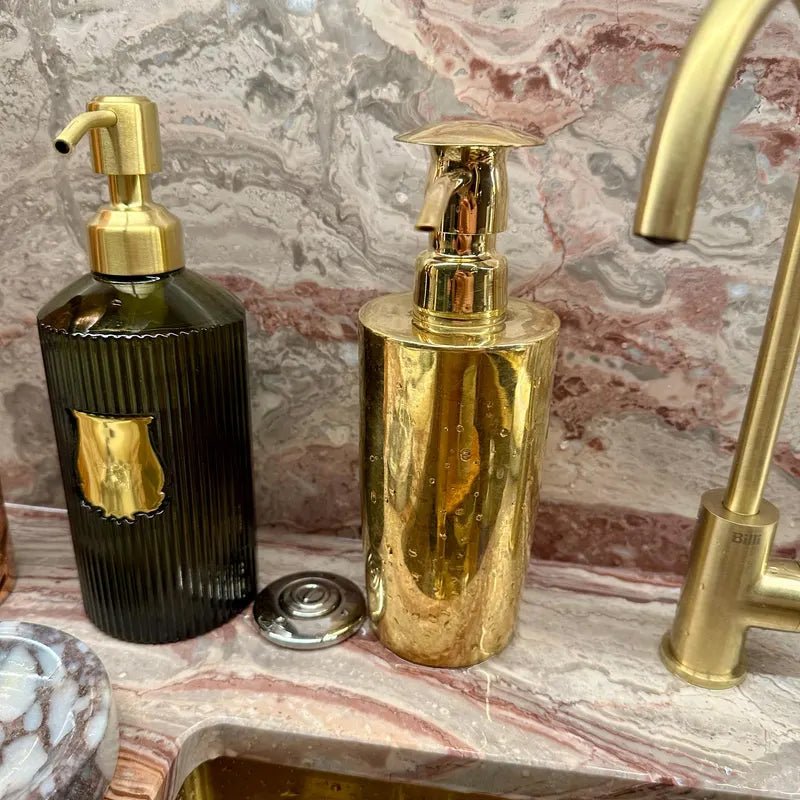 Heritage - Unlacquered Brass Soap Dispenser alternate view 8