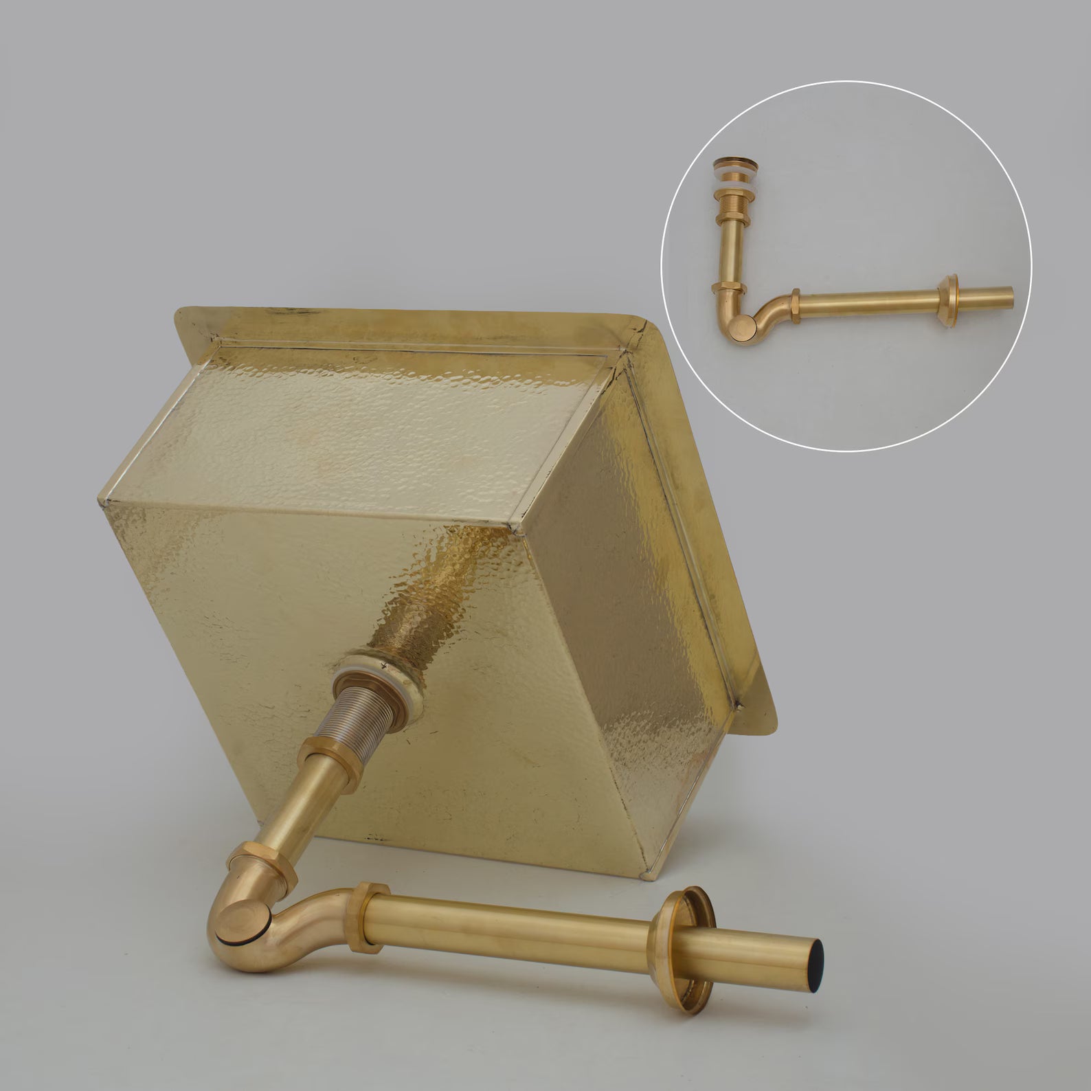 Solid Unlacquered Brass Undermount Hammered Sink, Kitchen Bar Sink alternate view 10