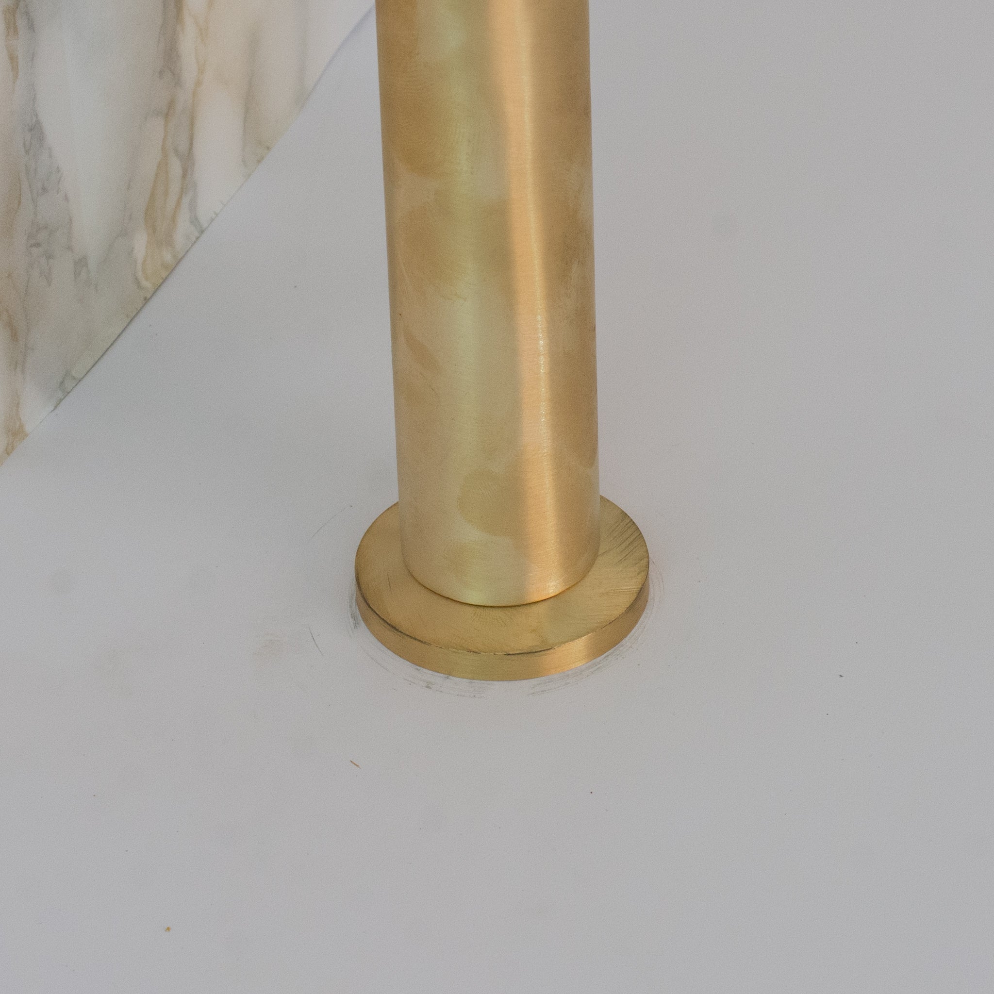 Kitchen Cold Water Faucet Brass, Brushed Brass Cold Water Dispenser Faucet, Single Hole Kitchen Tap, Deck Mount Brass Faucet alternate view 4