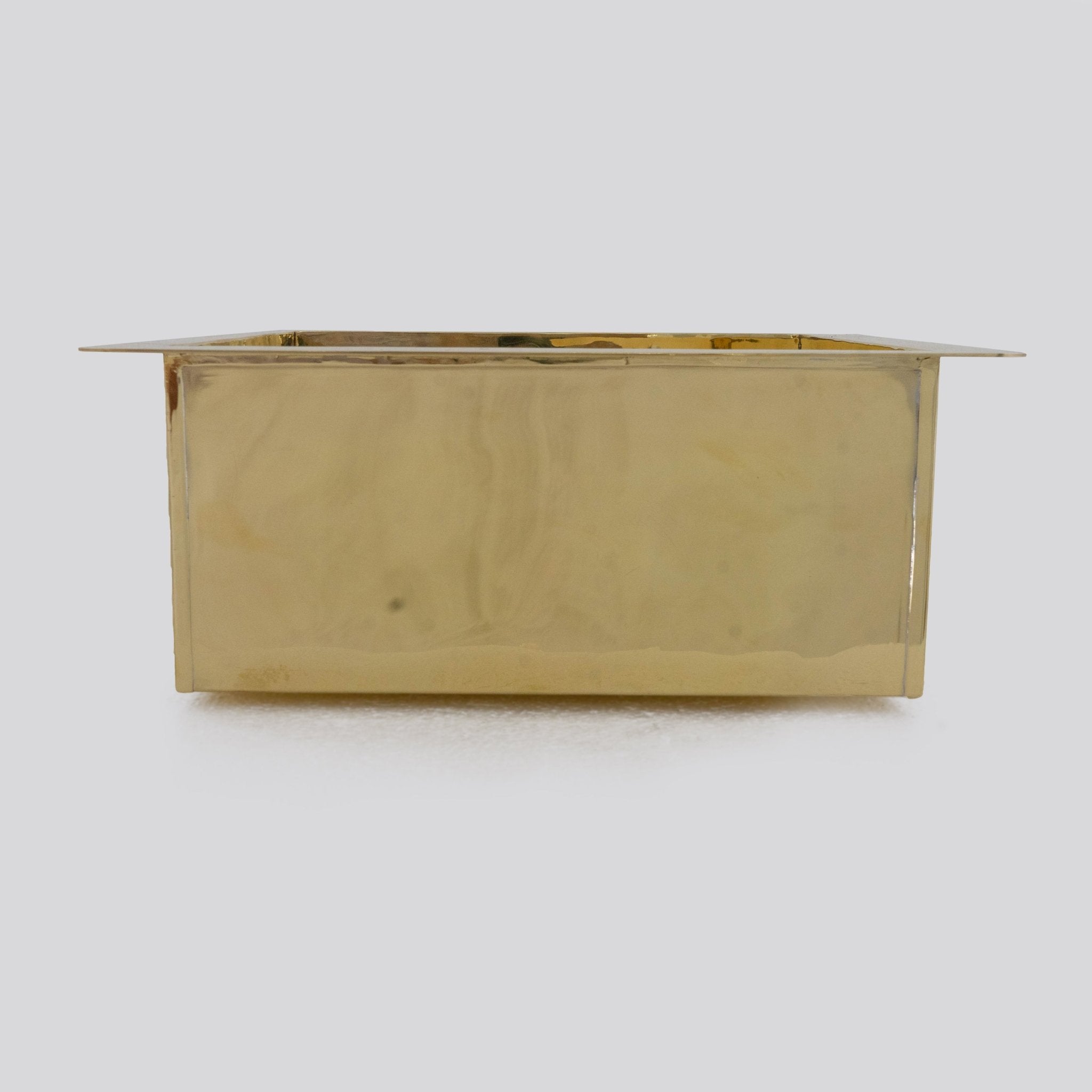 Kitchen Island Solid Brass Sink, Undermount Brass Sink, Outdoor Bar Sink alternate view 6