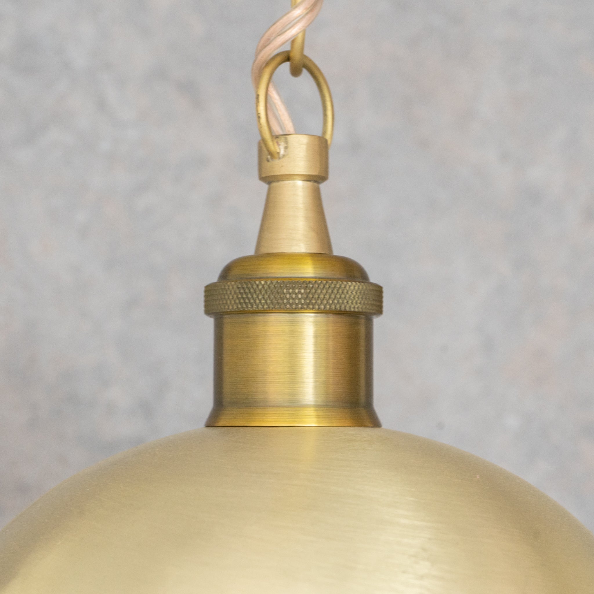Luminous Soft-Hammered Brass Dome Pendant - Traditional Moroccan brass Light alternate view 4