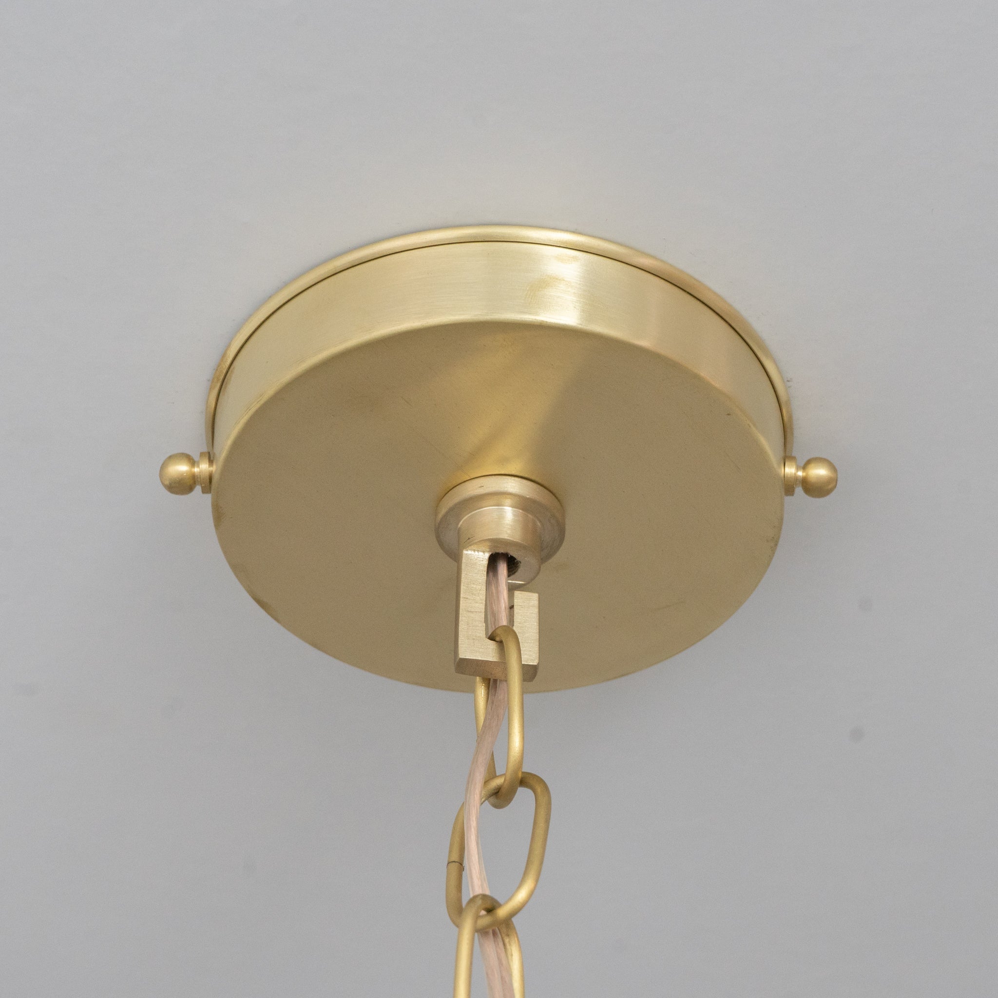 Luminous Soft-Hammered Brass Dome Pendant - Traditional Moroccan brass Light alternate view 5